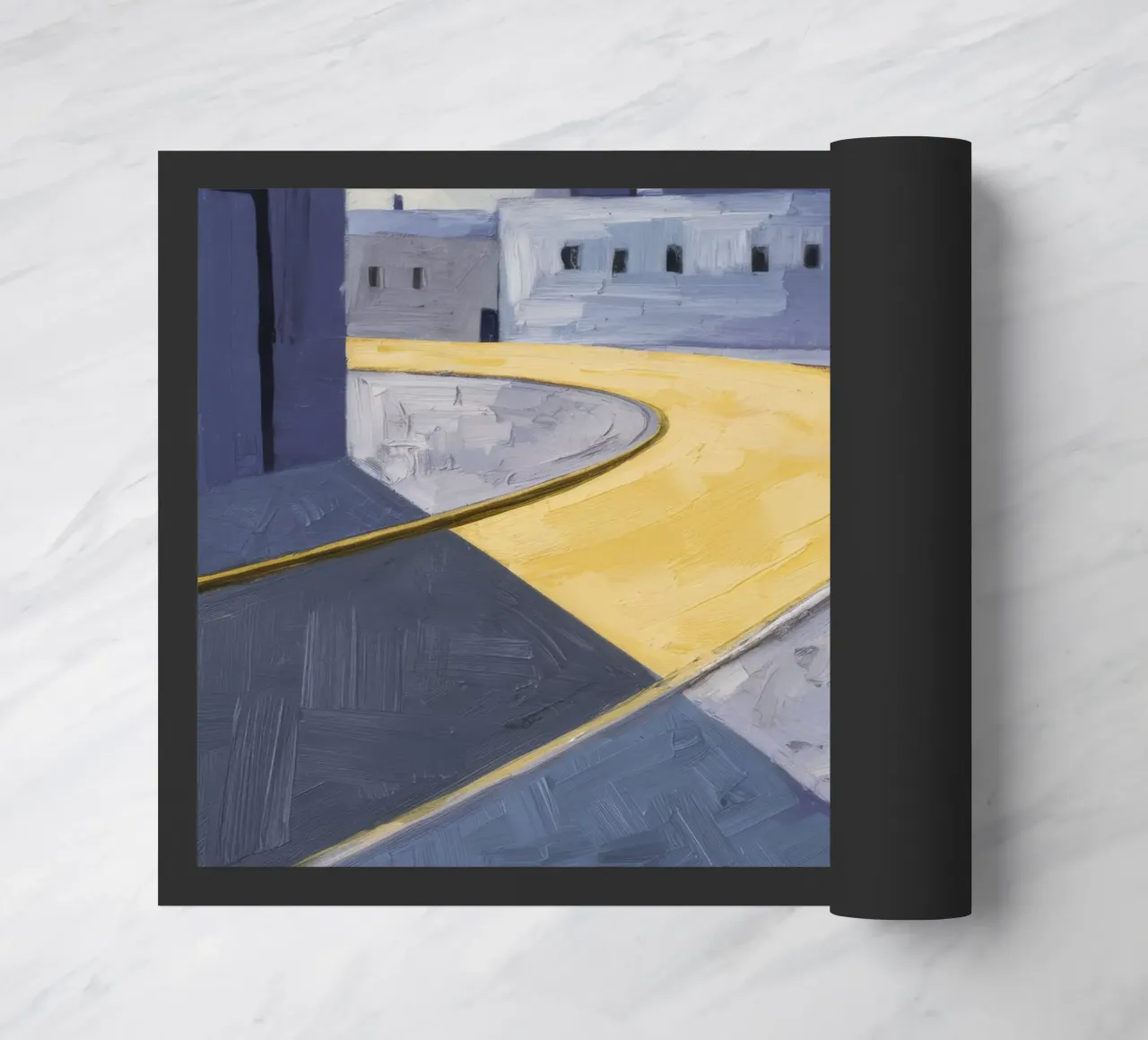 Curva dei sentieri gialli zerbino da Opal Strokes