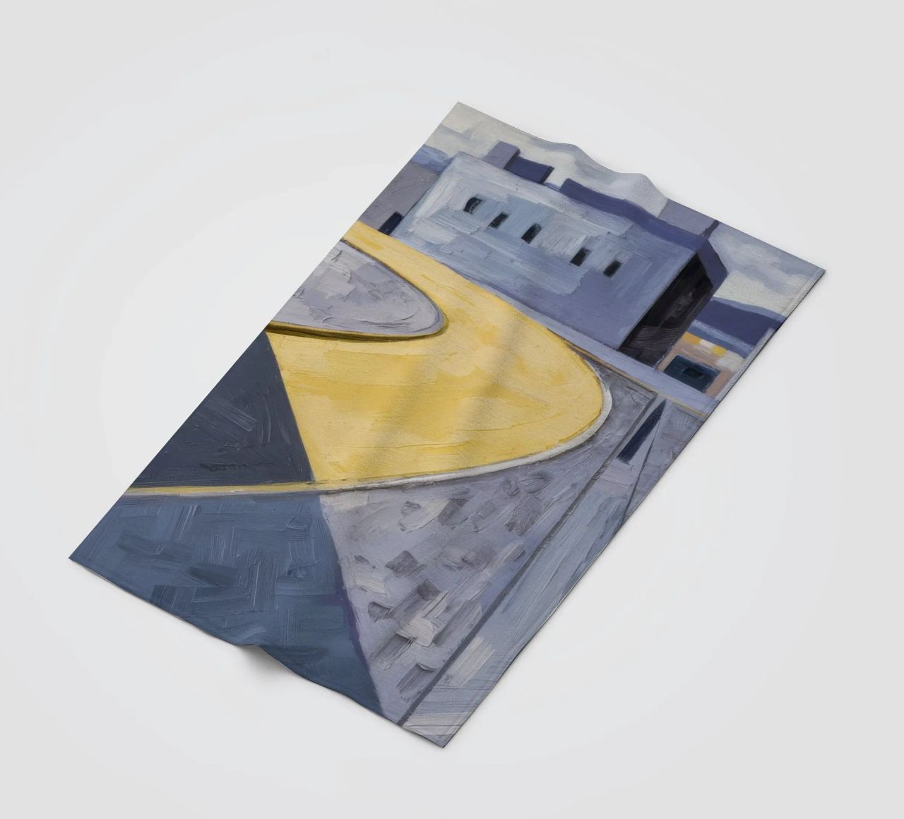 Curva dei sentieri gialli coperta in pile da Opal Strokes