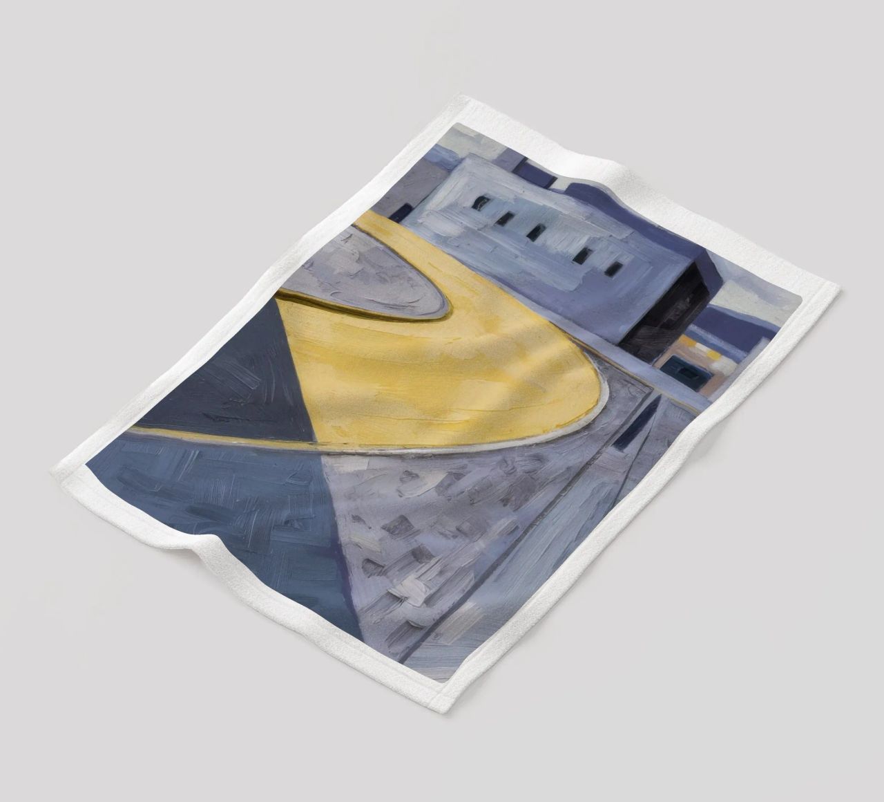 Curva dei sentieri gialli coperta in pile da Opal Strokes