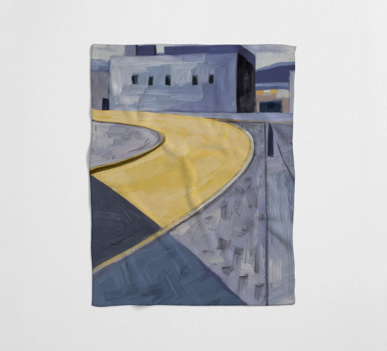 Curva dei sentieri gialli coperta in pile da Opal Strokes