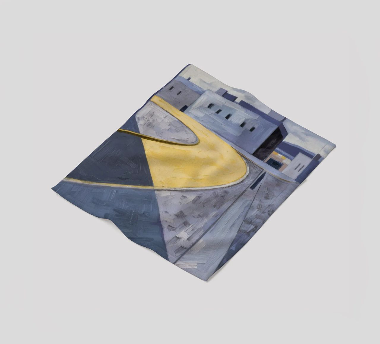 Curva dei sentieri gialli coperta in pile da Opal Strokes