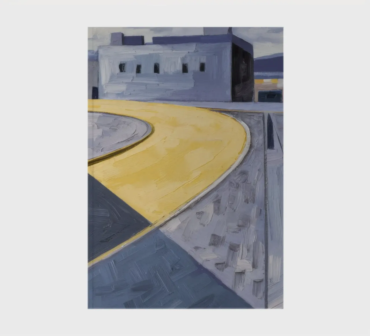 Yellow Paths Curve notebook by Opal Strokes