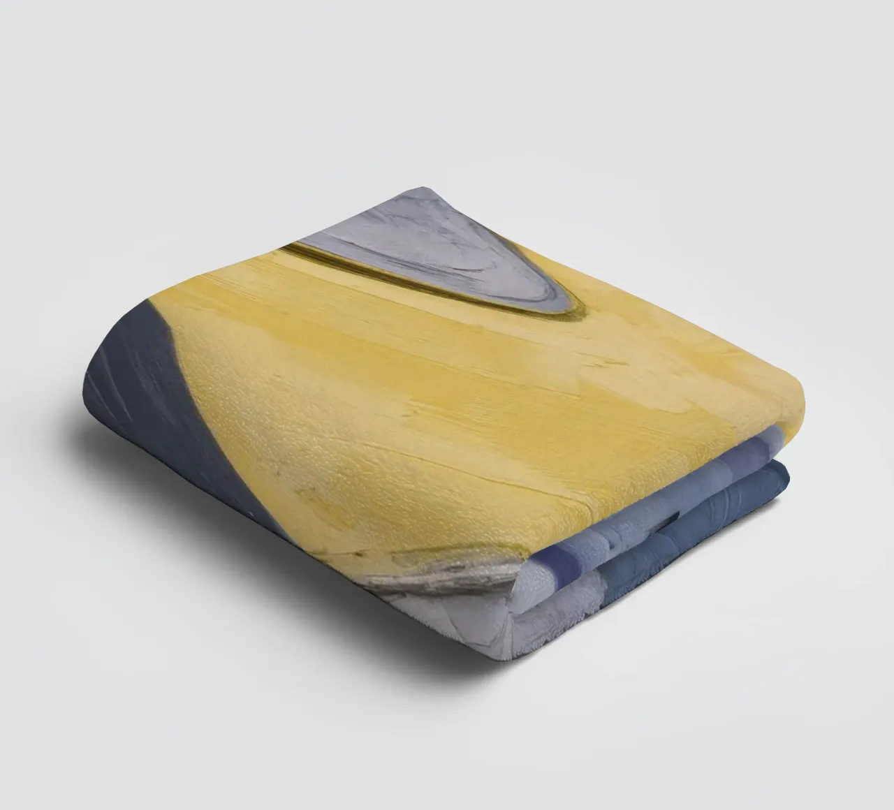 Yellow Paths Curve towel by Opal Strokes