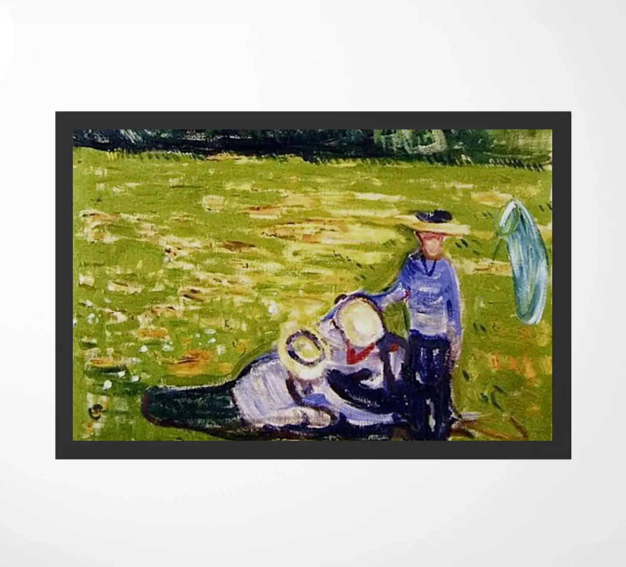 A Man In The Garden Abstract doormat by Rachel Gallery