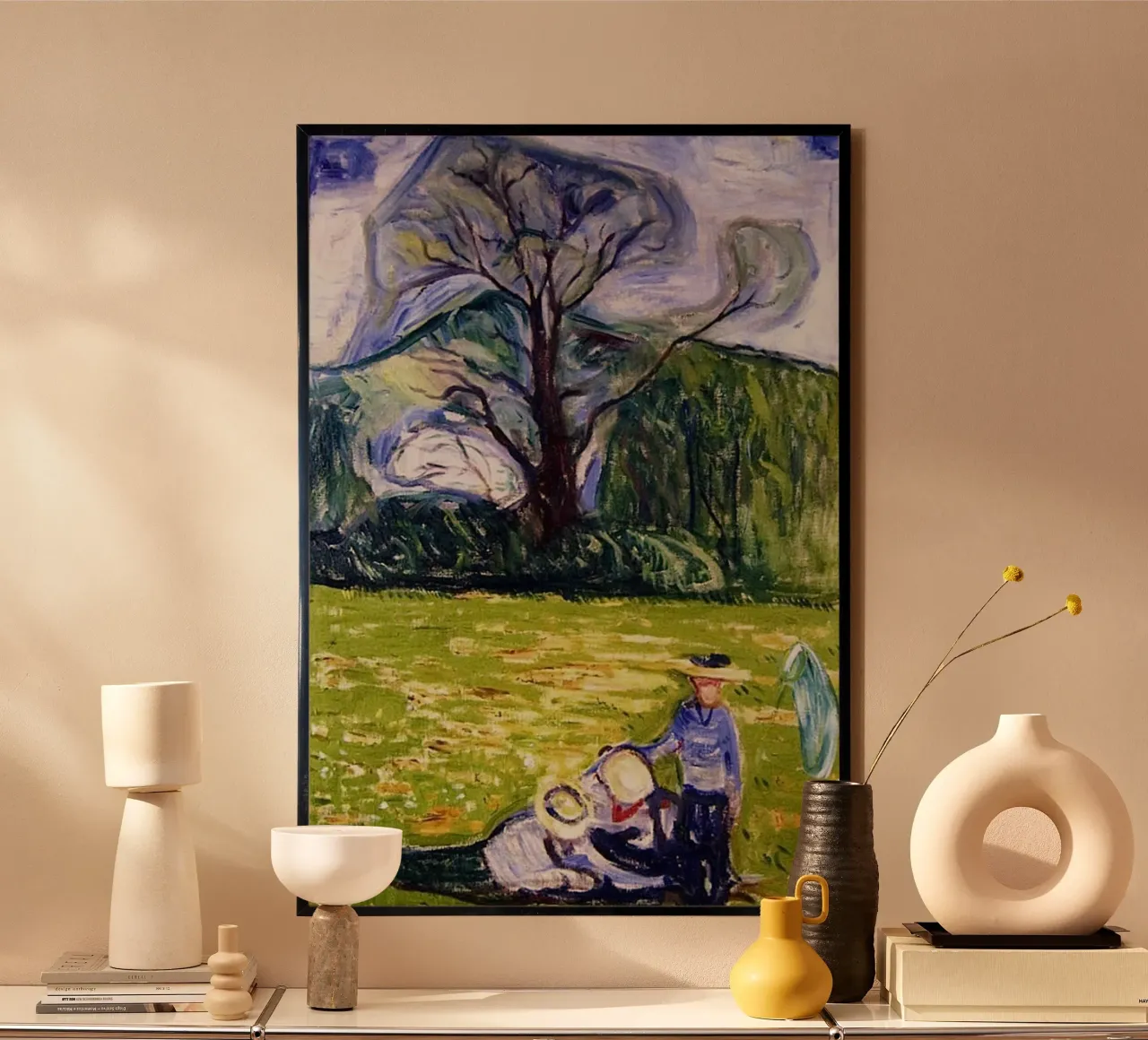 A Man In The Garden Abstract hahnemühle by Rachel Gallery