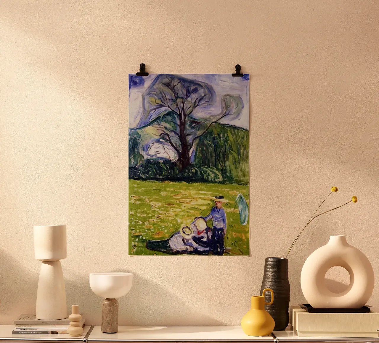 A Man In The Garden Abstract hahnemühle by Rachel Gallery