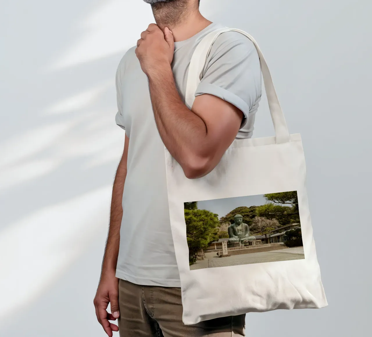 Giant Buddha in Kamakura, Japan tote bag by Marcel Bisig