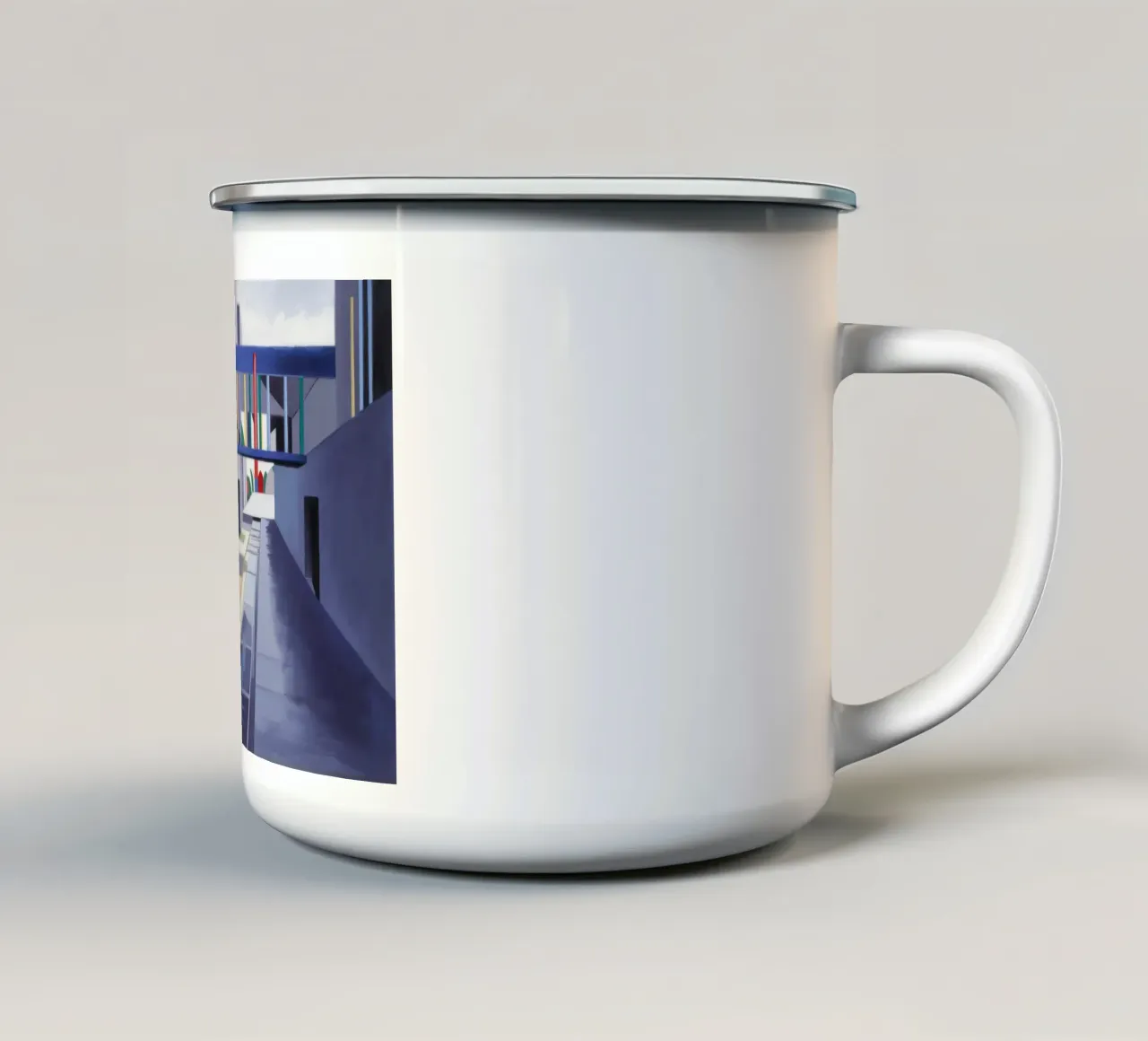 Facciata in vetro Horizon tazza in smalto da Opal Strokes