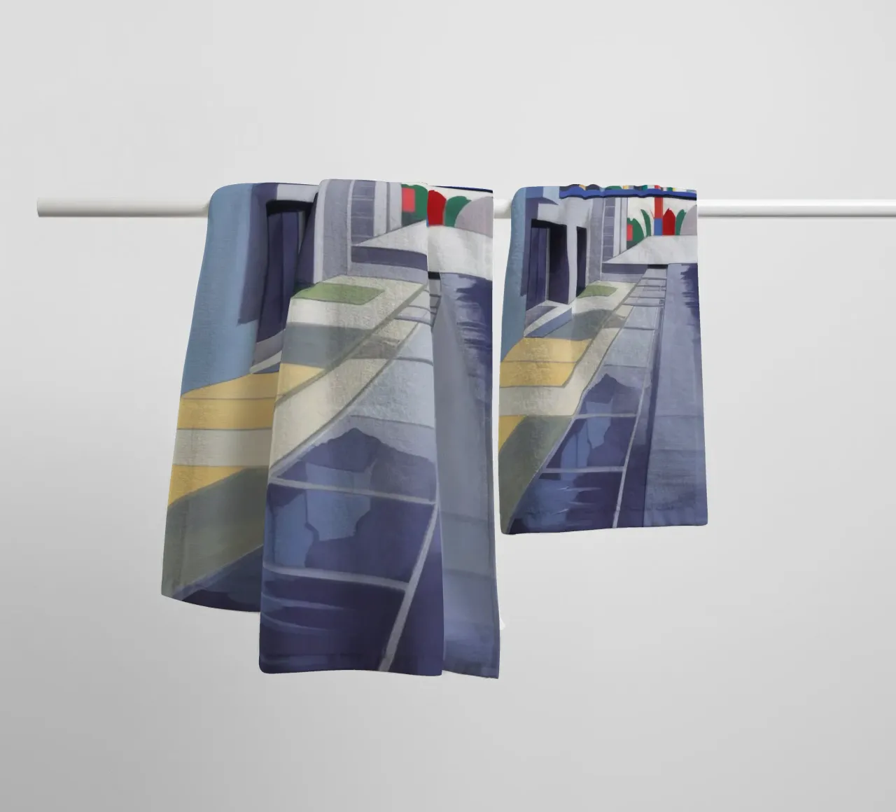 Glasfassade Horizont Handtuch von Opal Strokes