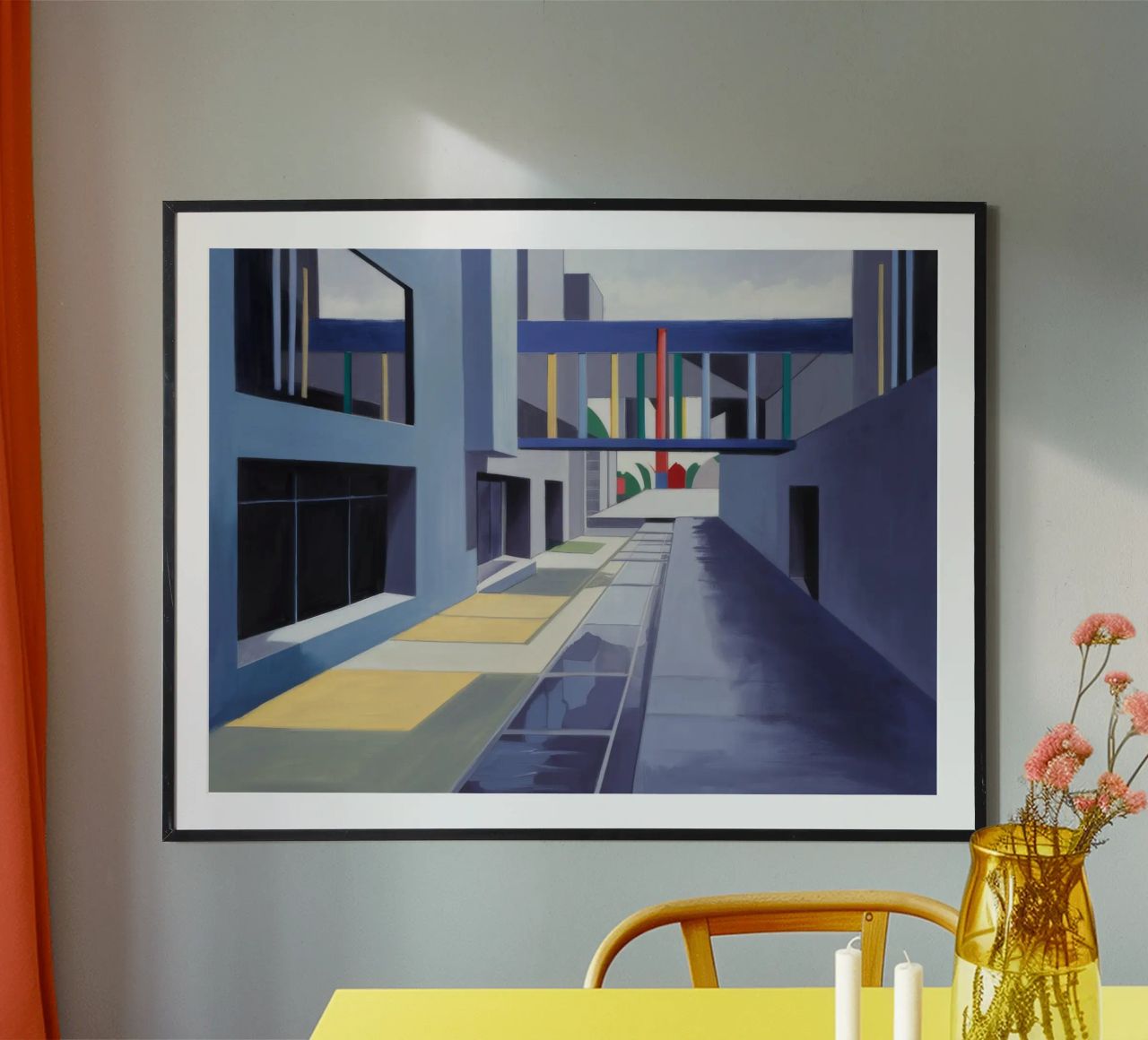 Façade en verre Horizon poster de Opal Strokes