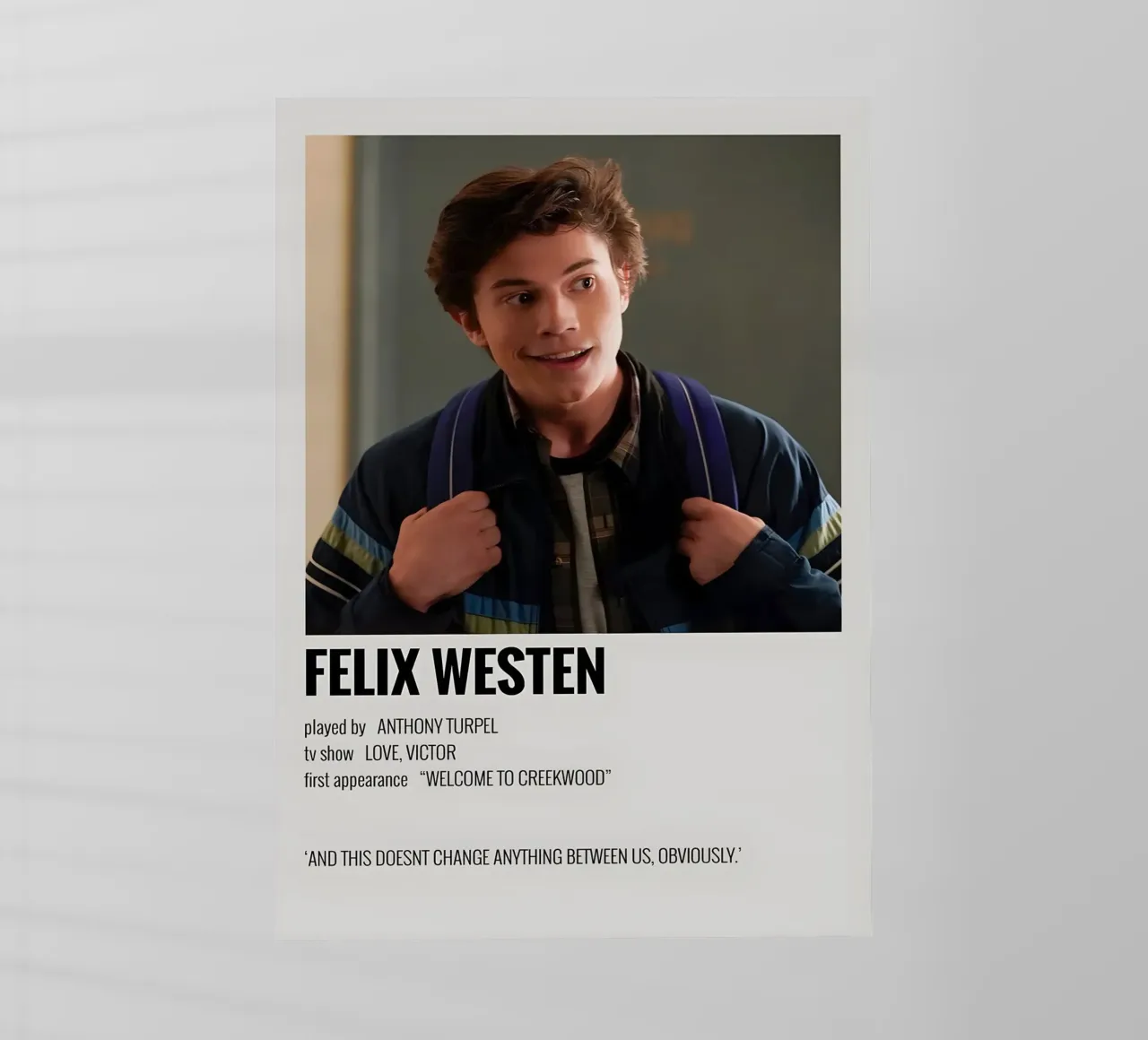 FELIX WESTEN pellicola backlit da MVFminimalist