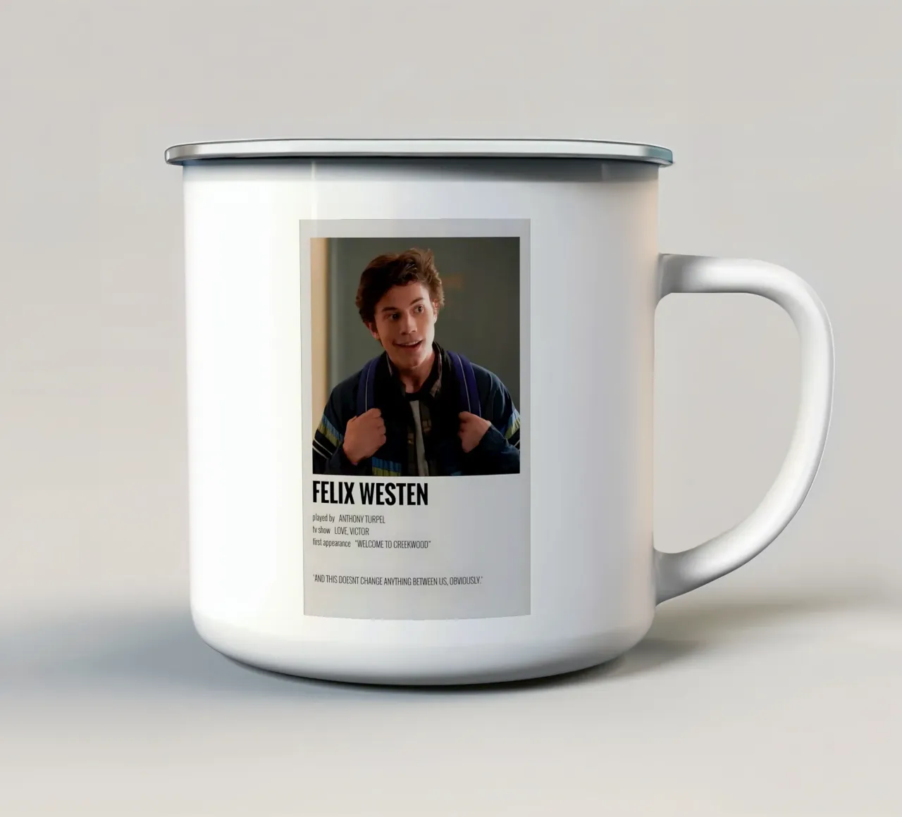 FELIX WESTEN tazza in smalto da MVFminimalist