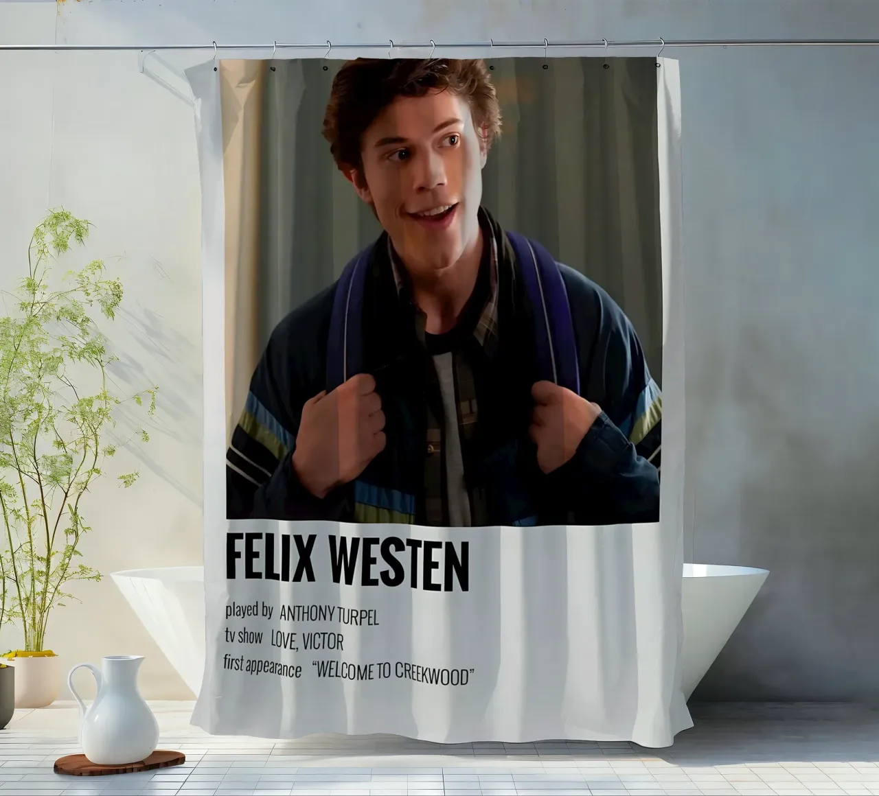 FELIX WESTEN tenda da doccia da MVFminimalist