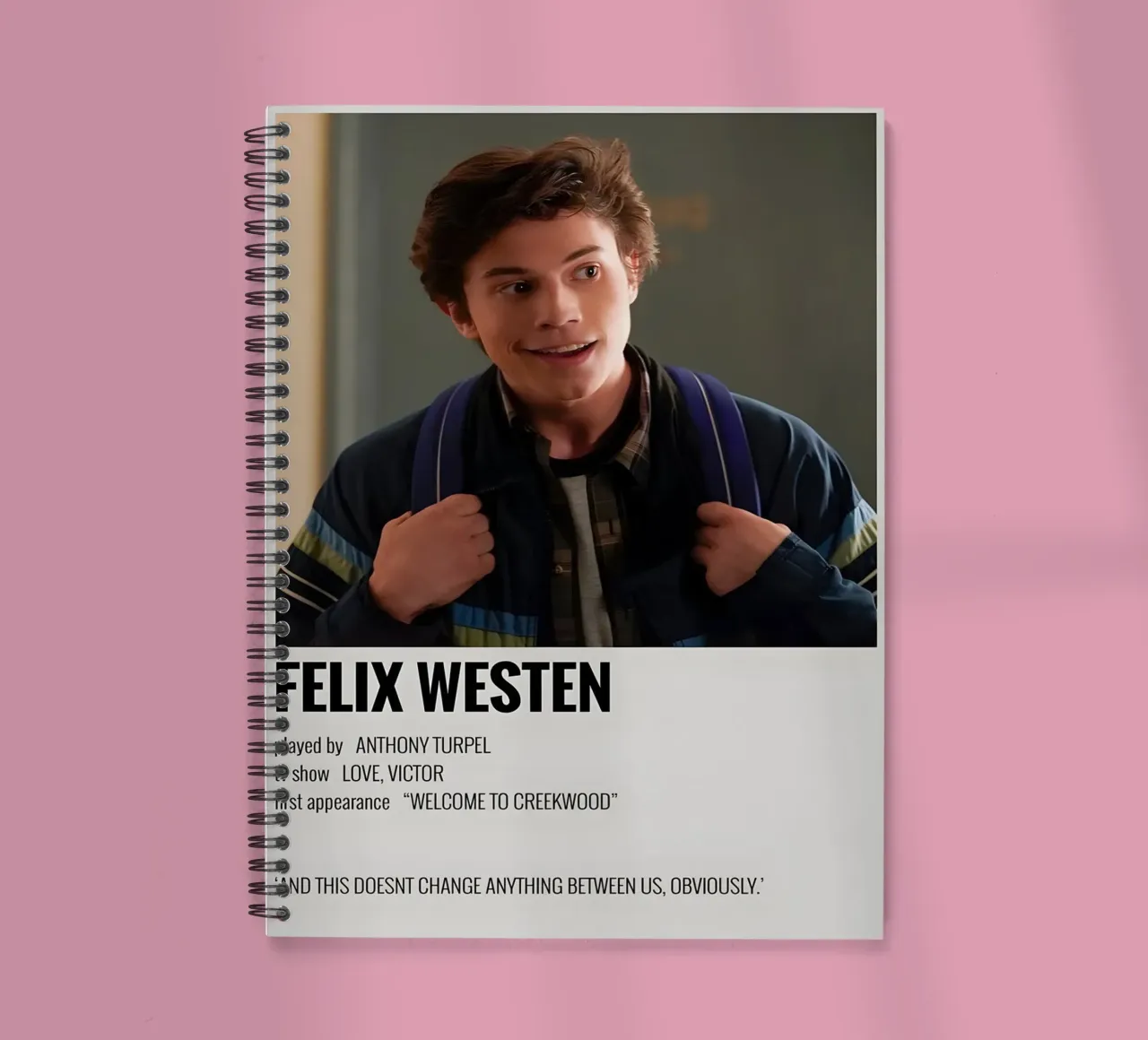 FELIX WESTEN spiral notebook by MVFminimalist