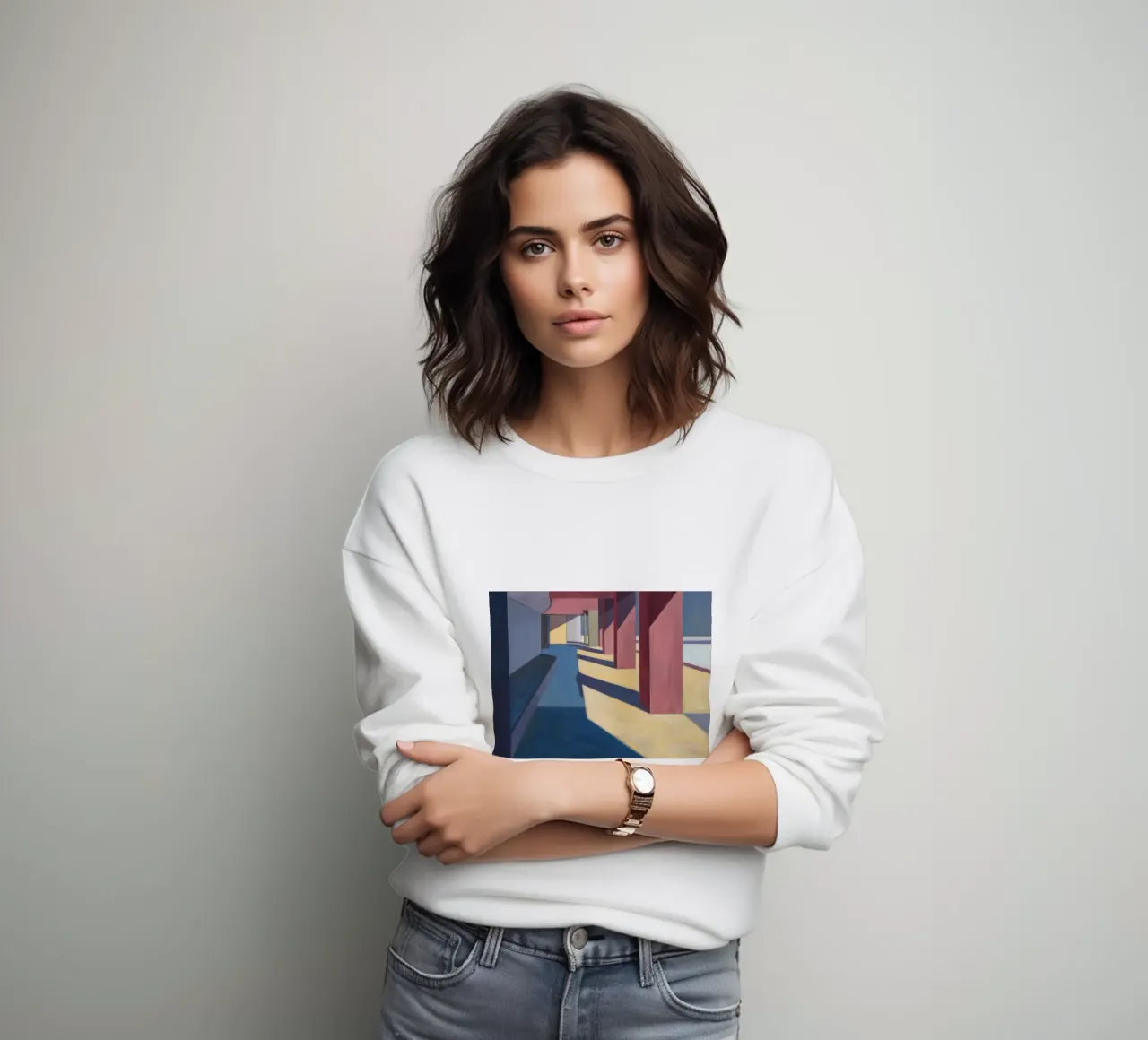 Ombre del Pilastro Cremisi felpa da Opal Strokes