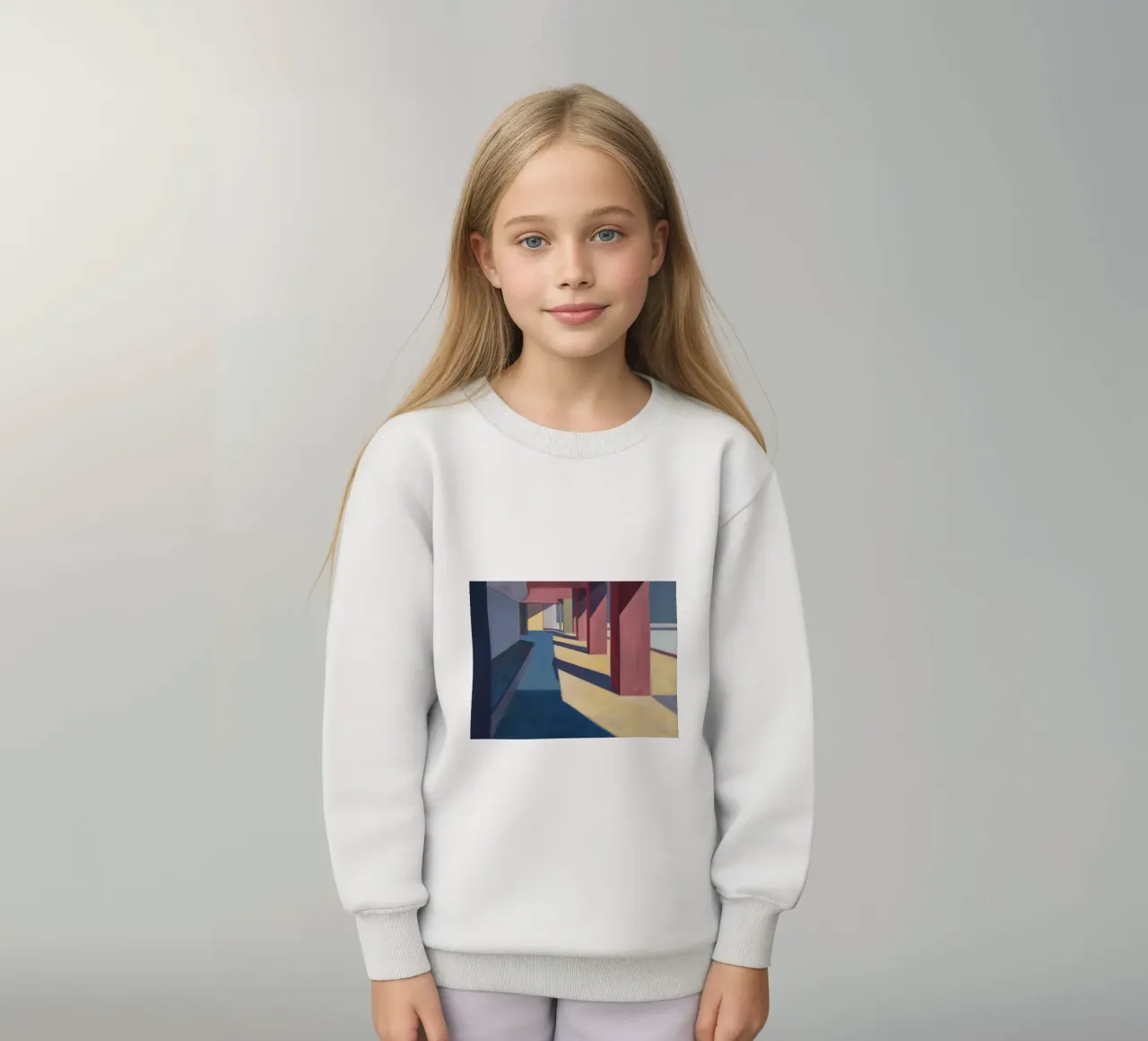 Ombre del Pilastro Cremisi felpa bambino da Opal Strokes