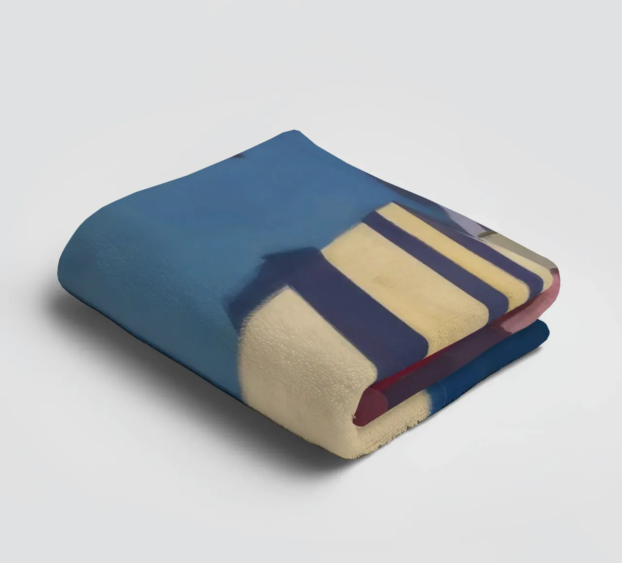 Karmozijnrode pilaar schaduwen badhanddoek van Opal Strokes