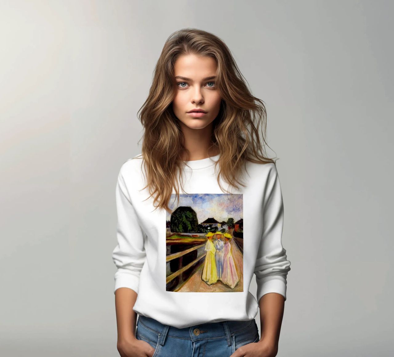 Tre donne che chiacchierano felpa da Rachel Gallery