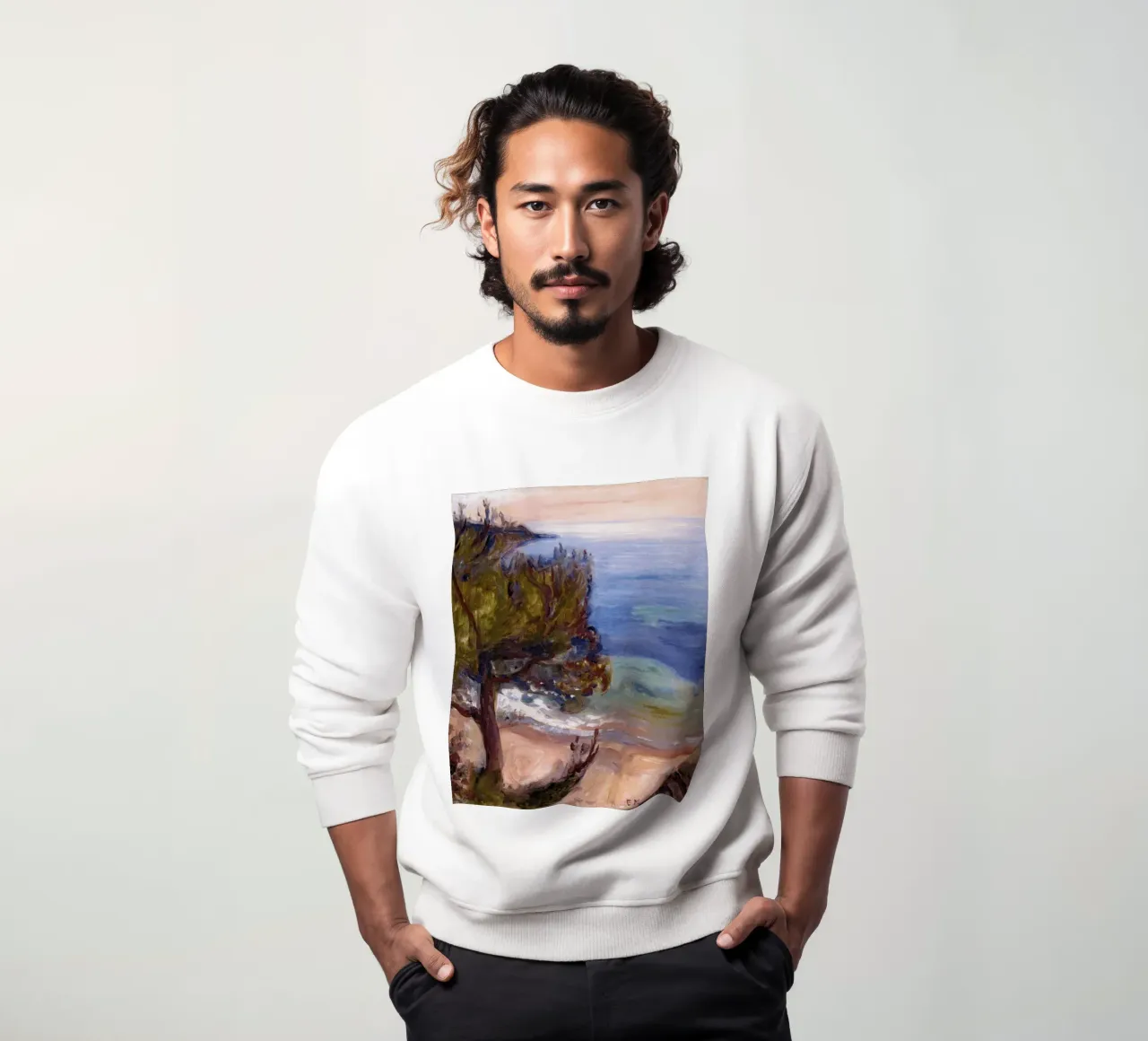 View from the top of the mountain sweatshirt by Rachel Gallery