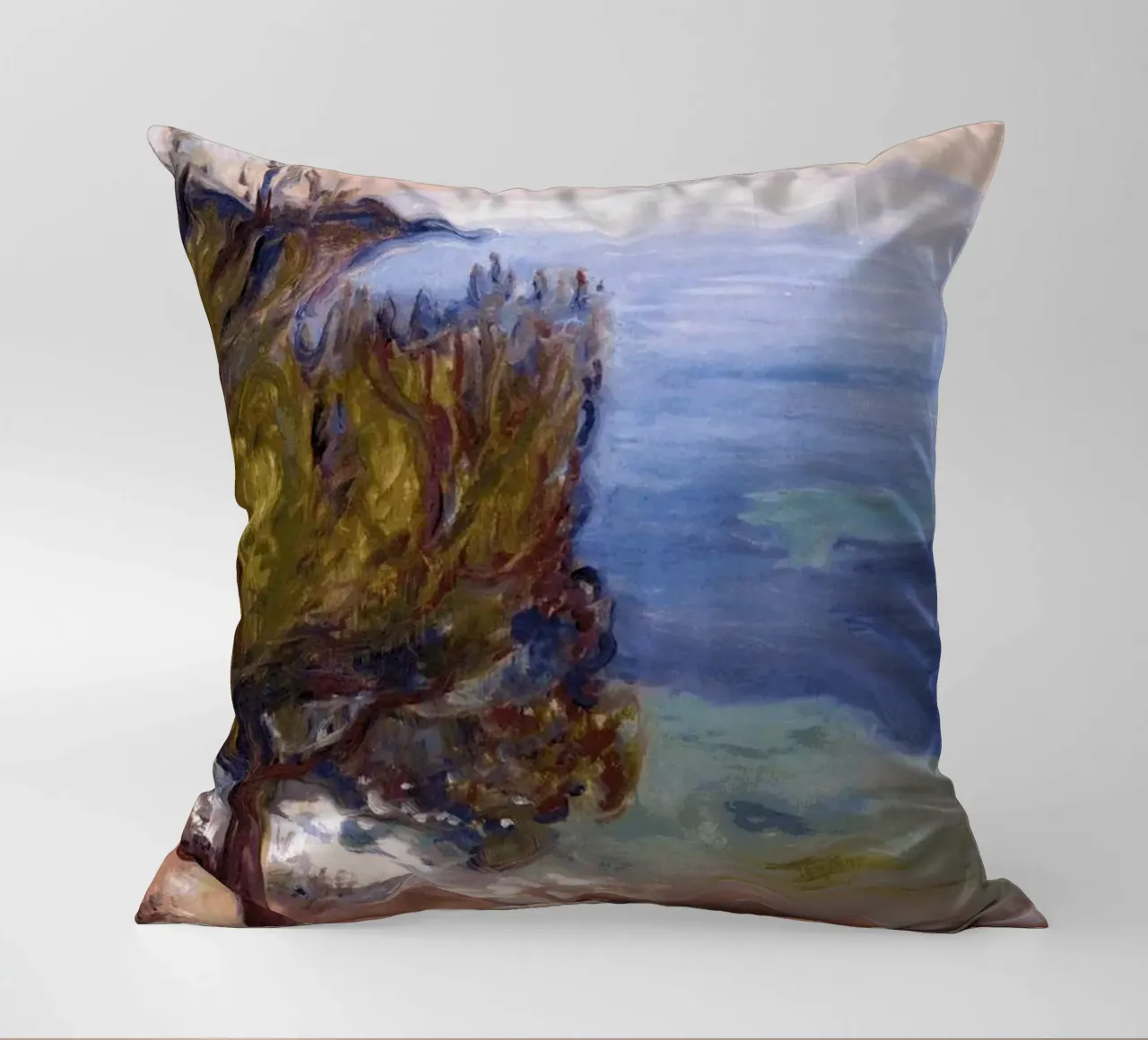 View from the top of the mountain decorative cushion by Rachel Gallery