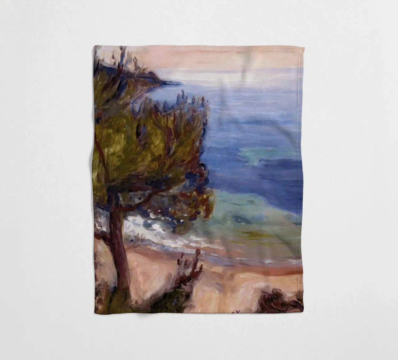 View from the top of the mountain fleece blanket by Rachel Gallery