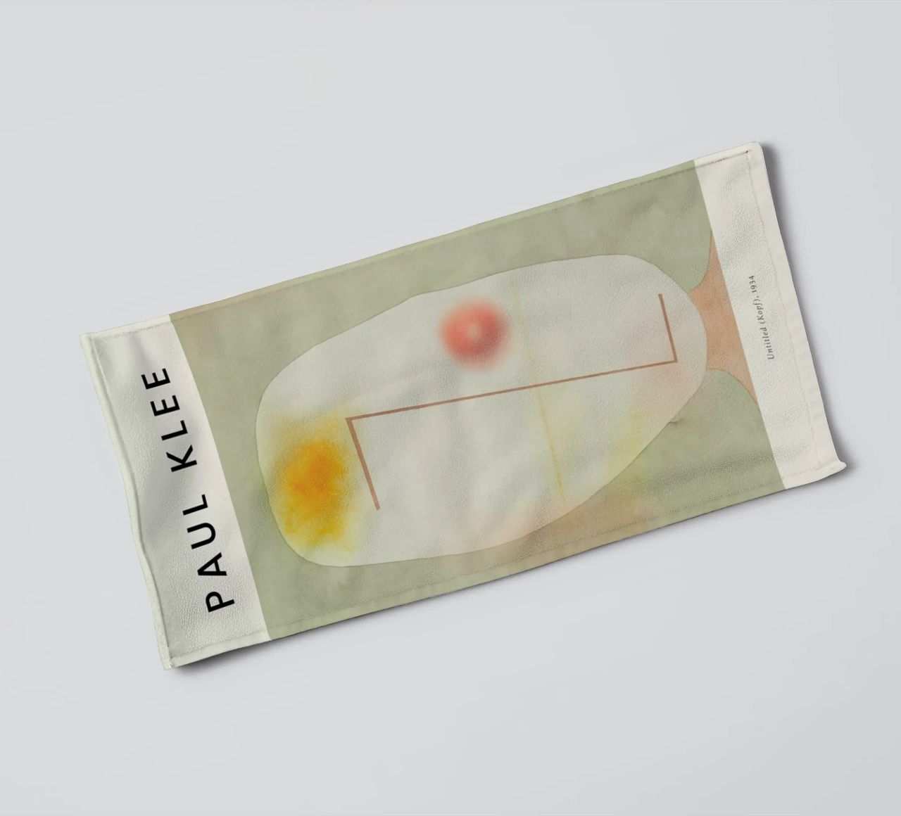 Klee - Untitled (Kopf) towel by Vintage by JUNIQE