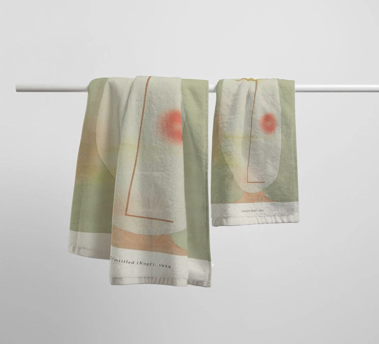 Klee - Untitled (Kopf) towel by Vintage by JUNIQE