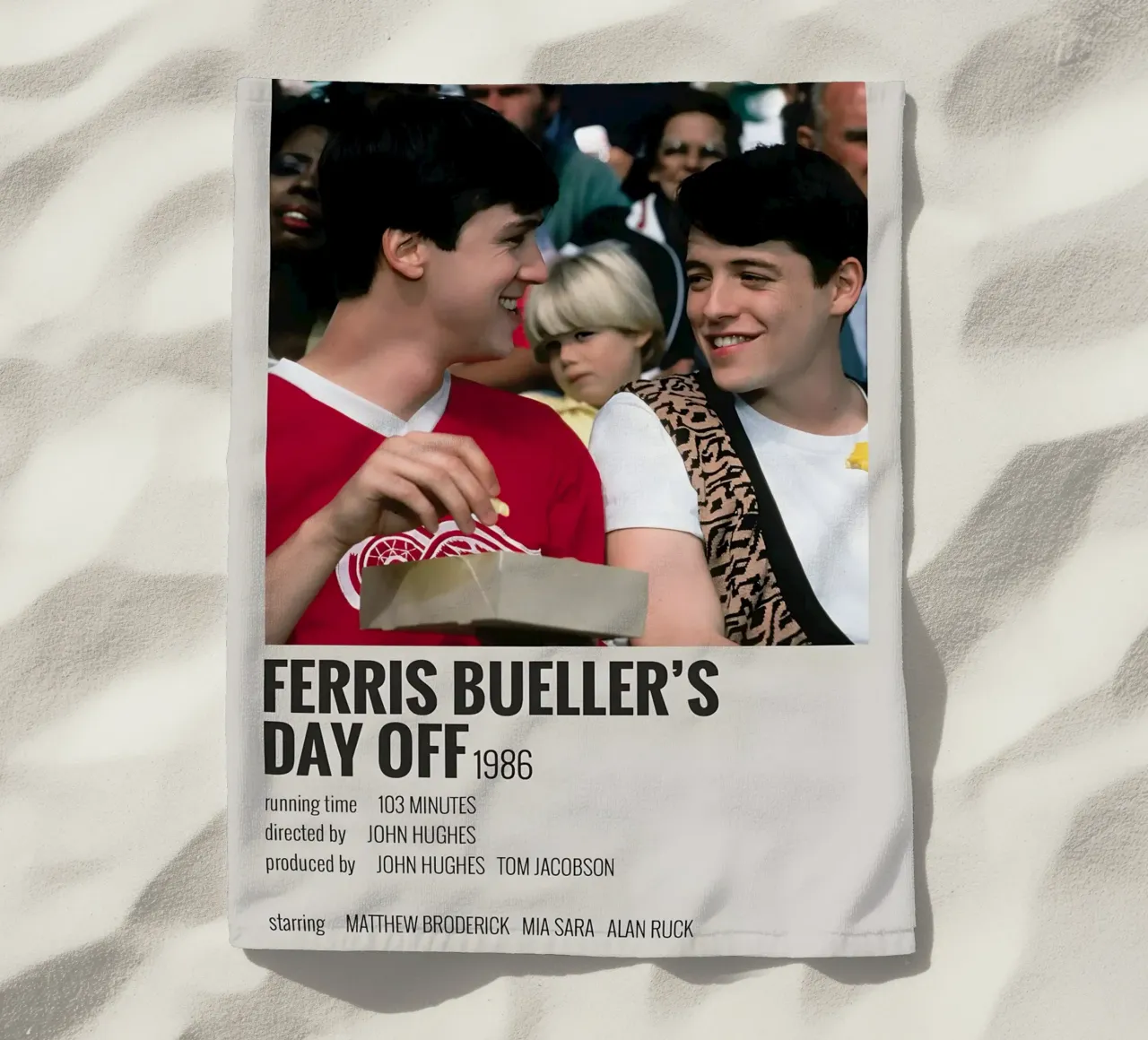FERRIS BUELLER'S DAY OFF 1986 telo mare da MVFminimalist