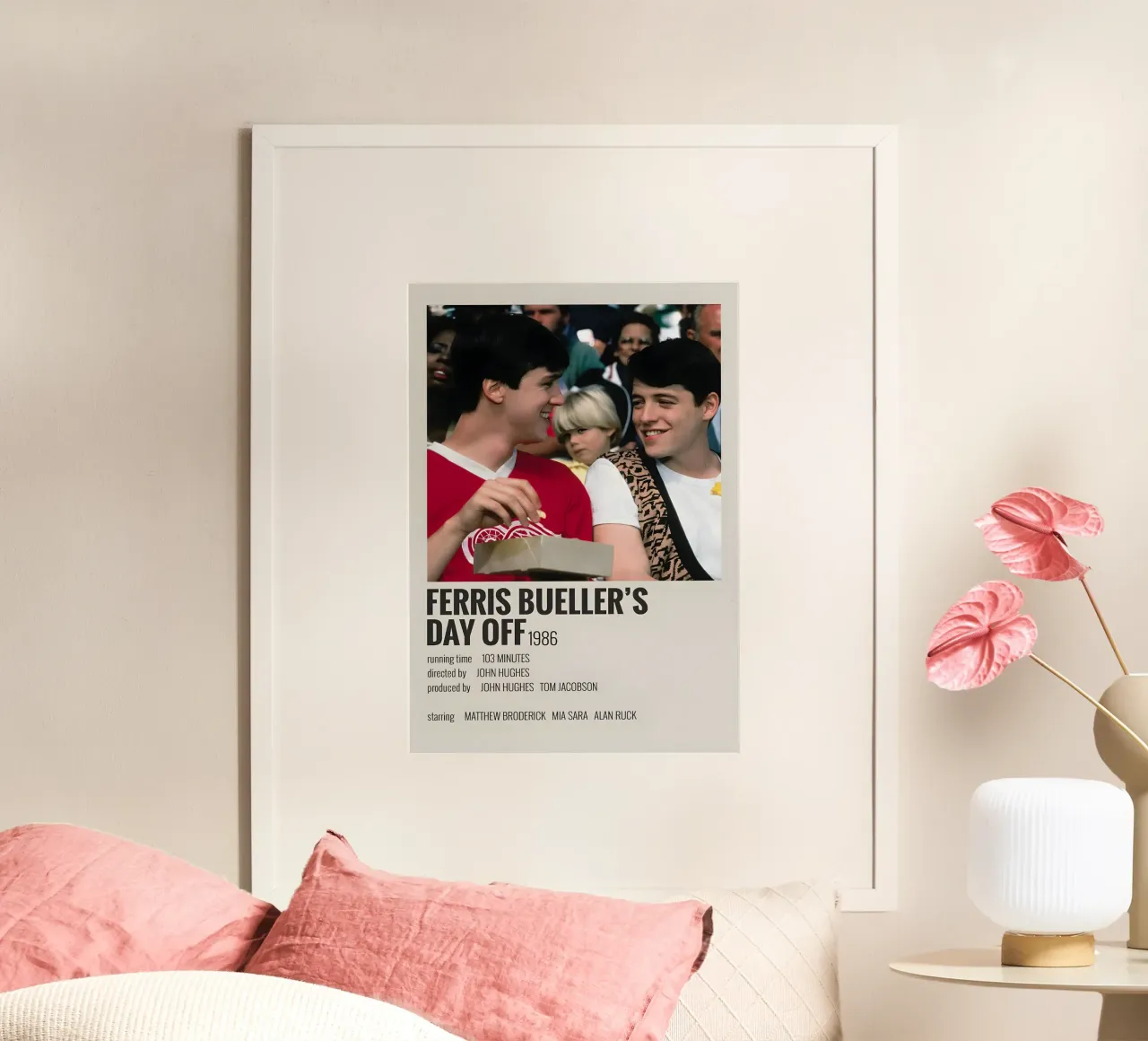 FERRIS BUELLER'S DAY OFF 1986 poster da MVFminimalist