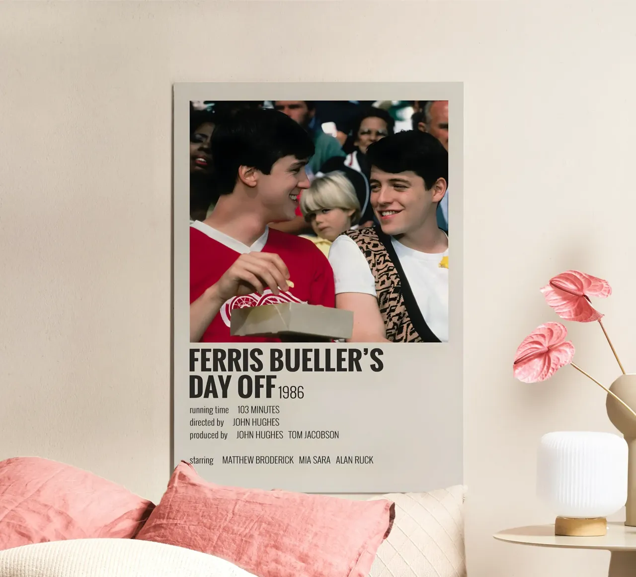FERRIS BUELLER'S DAY OFF 1986 poster da MVFminimalist