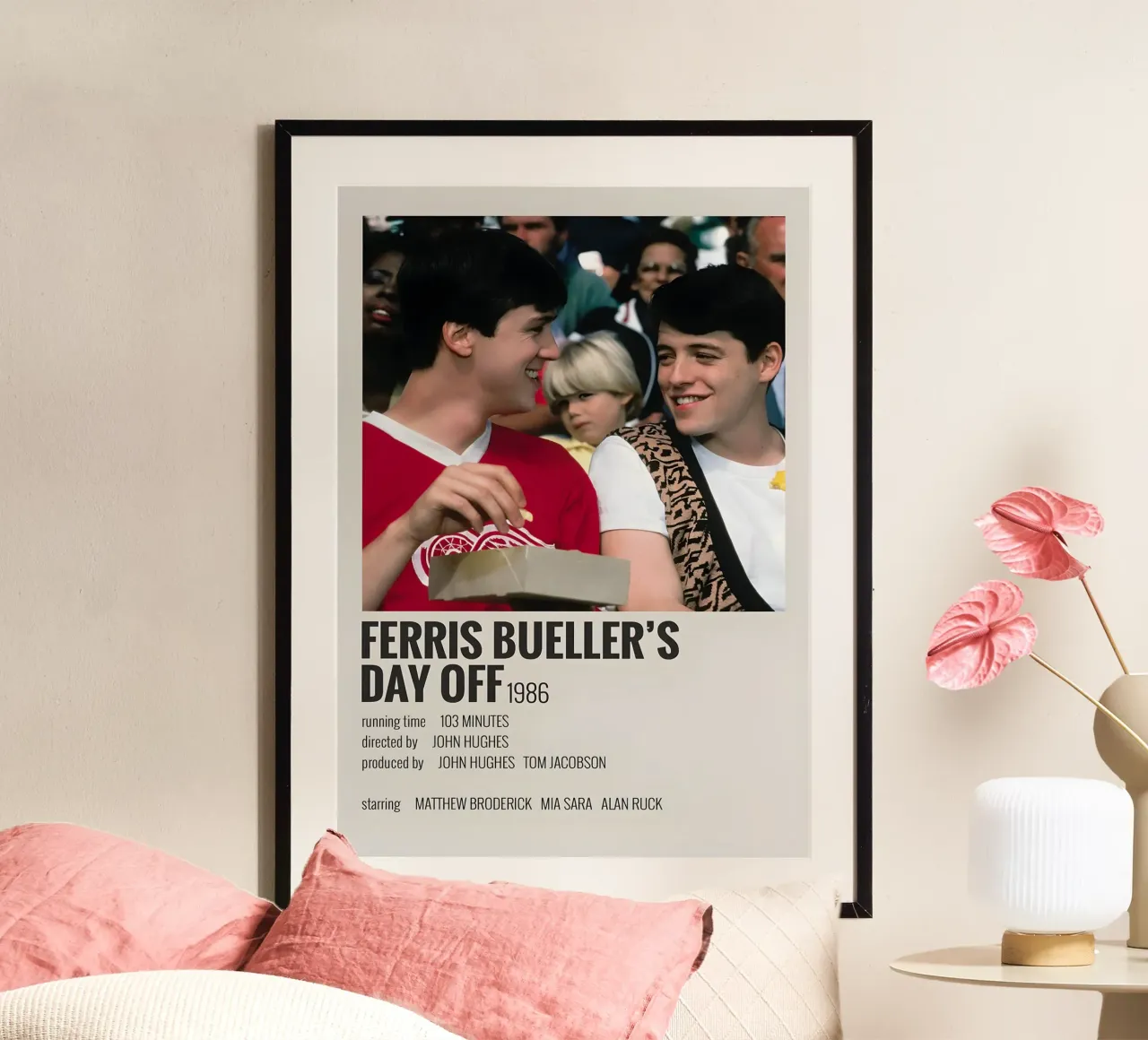 FERRIS BUELLER'S DAY OFF 1986 poster da MVFminimalist