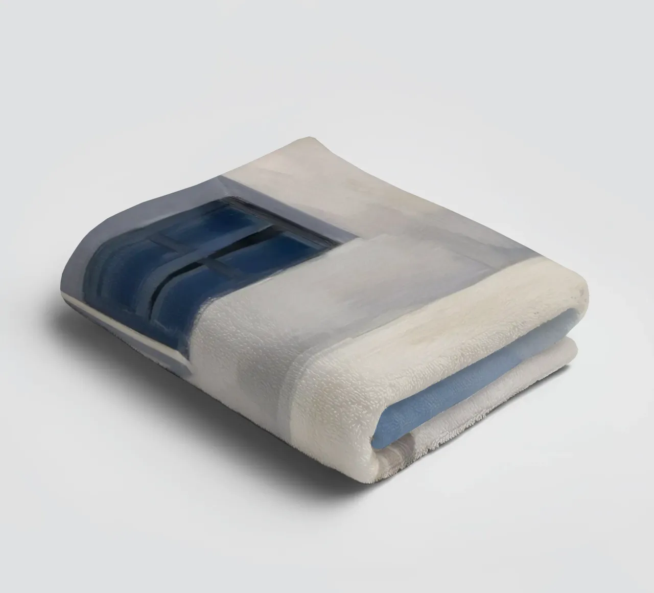 Whitewash Shadow Geometry towel by Opal Strokes