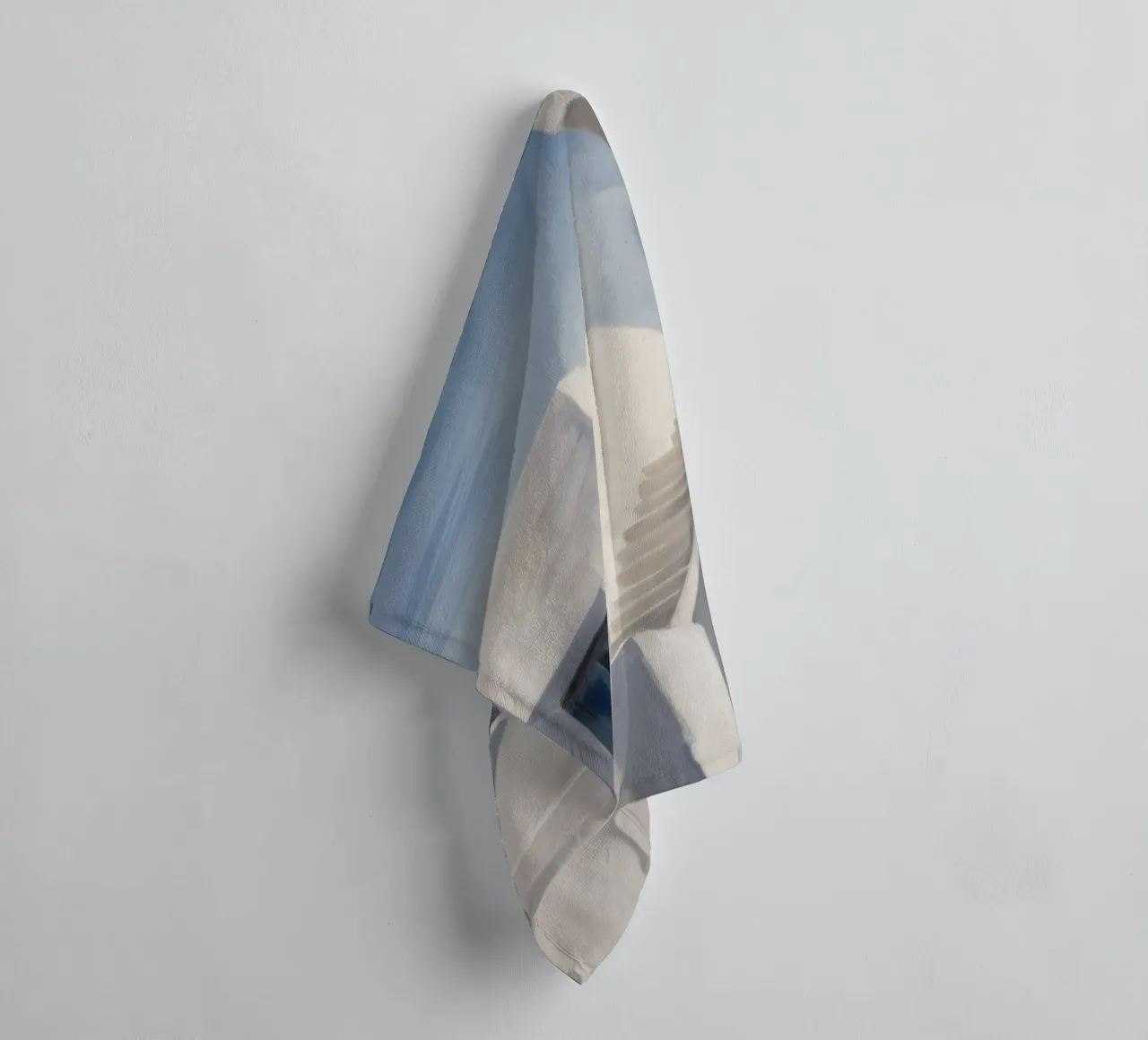 Whitewash Shadow Geometry towel by Opal Strokes