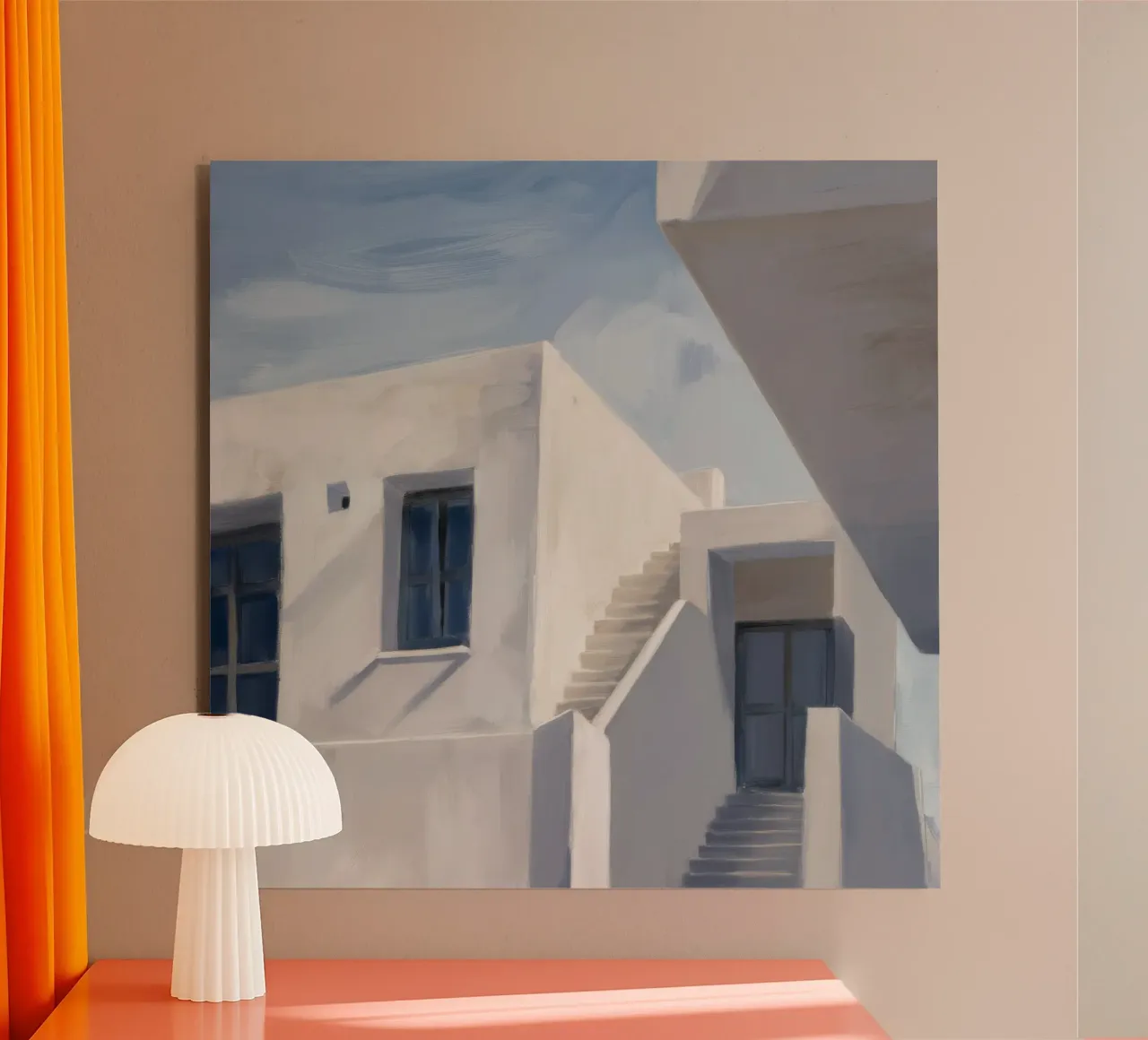 Geometria delle ombre bianche alluminio dibond da Opal Strokes