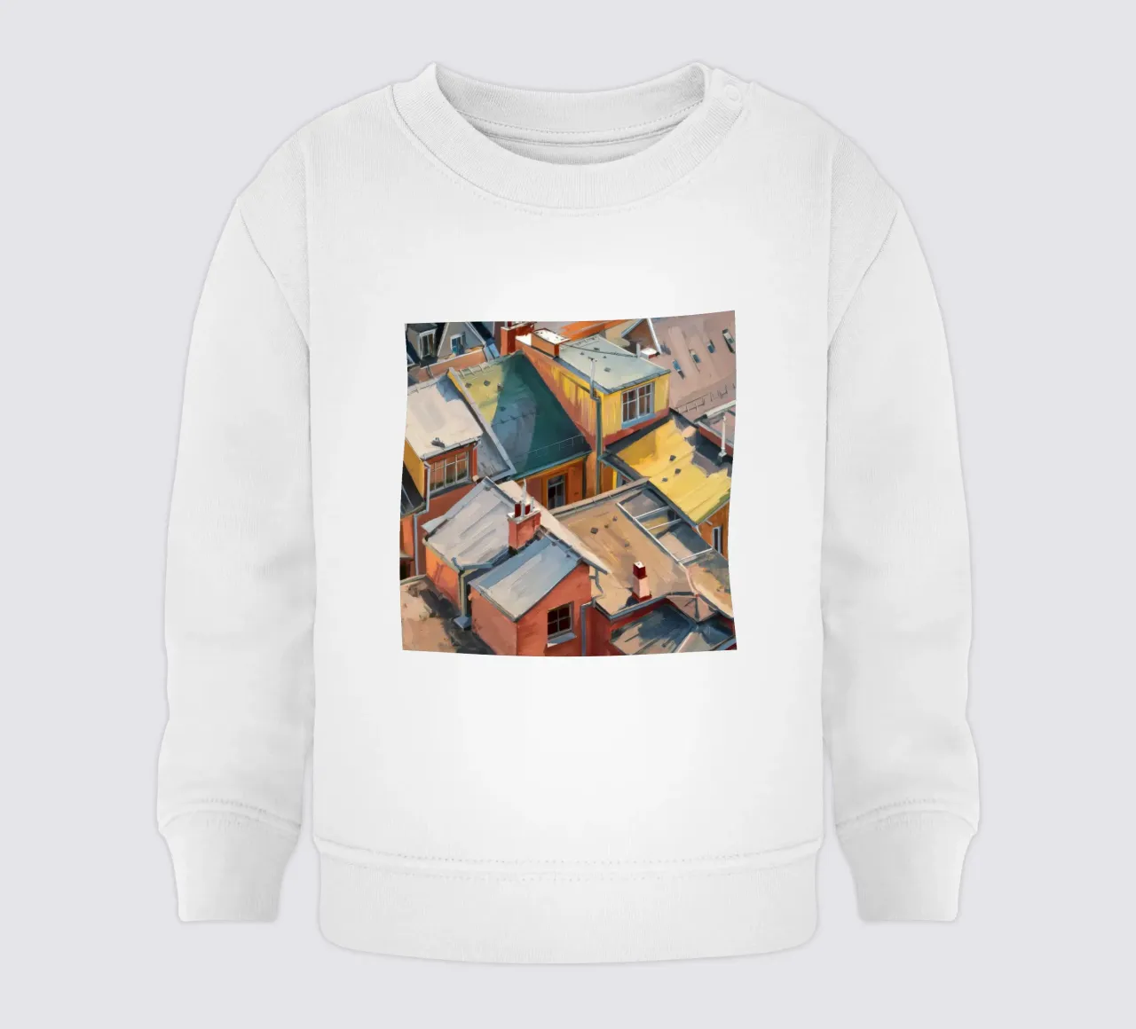 Cascata cromatica sul tetto felpa neonato da Opal Strokes