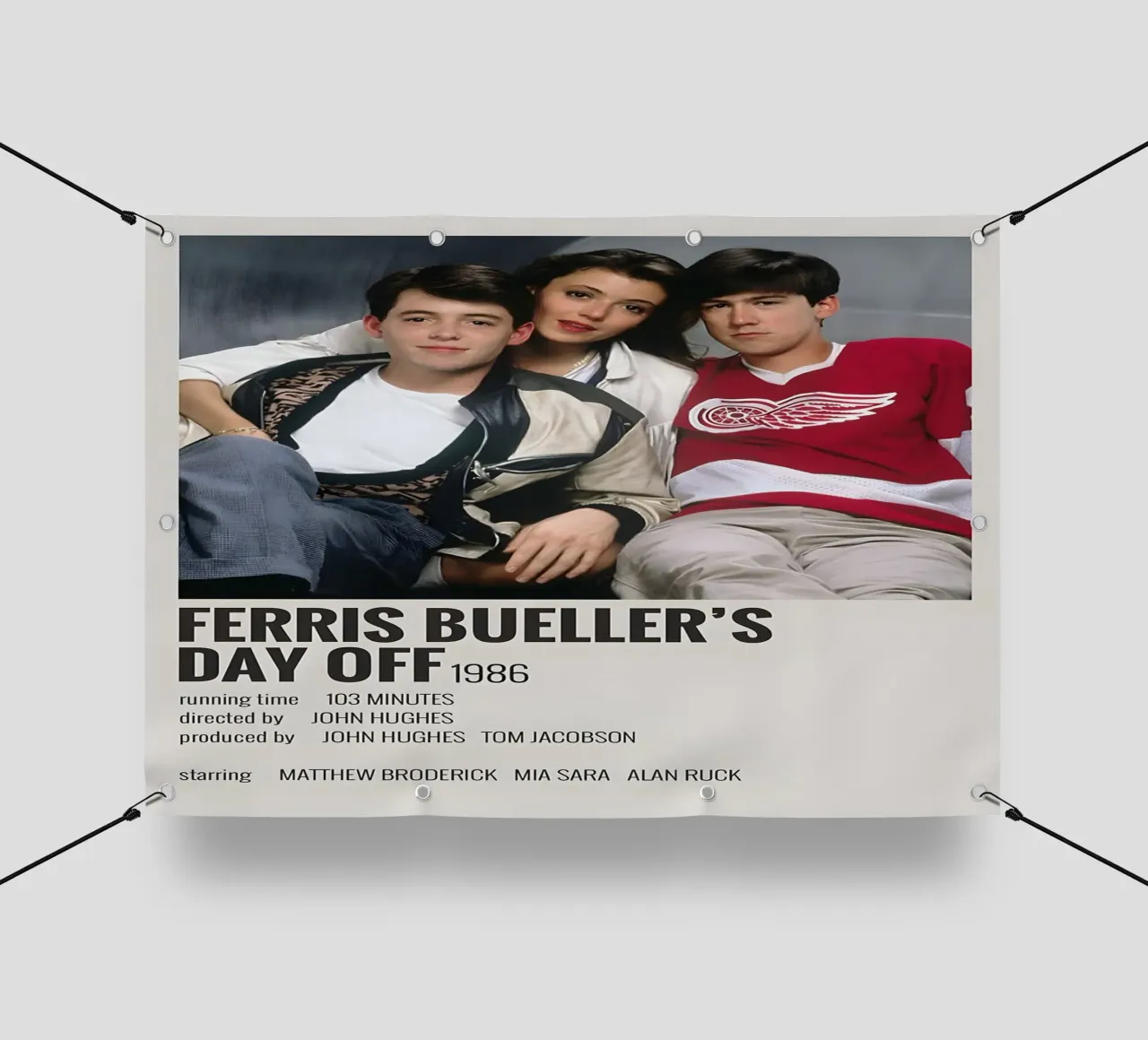FERRIS BUELLER'S DAY OFF 1986 telo in pvc da MVFminimalist