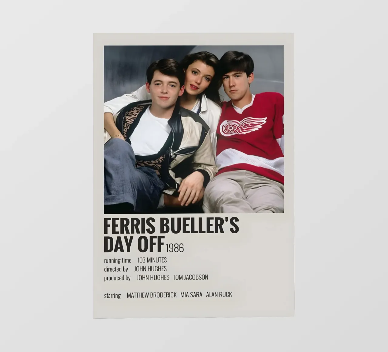 FERRIS BUELLER'S DAY OFF 1986 telo in pvc da MVFminimalist