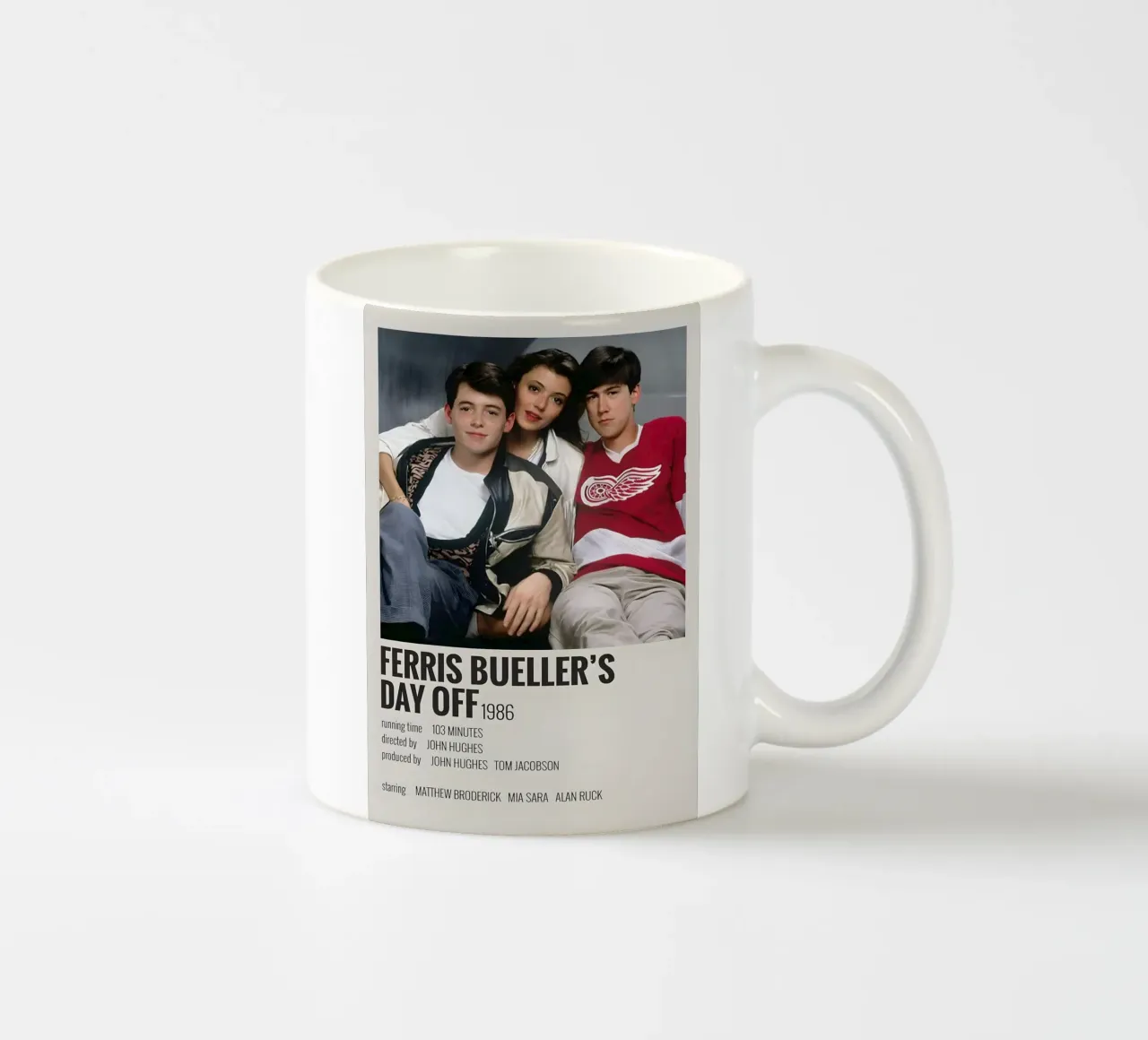 FERRIS BUELLER'S DAY OFF 1986 tazza in ceramica da MVFminimalist