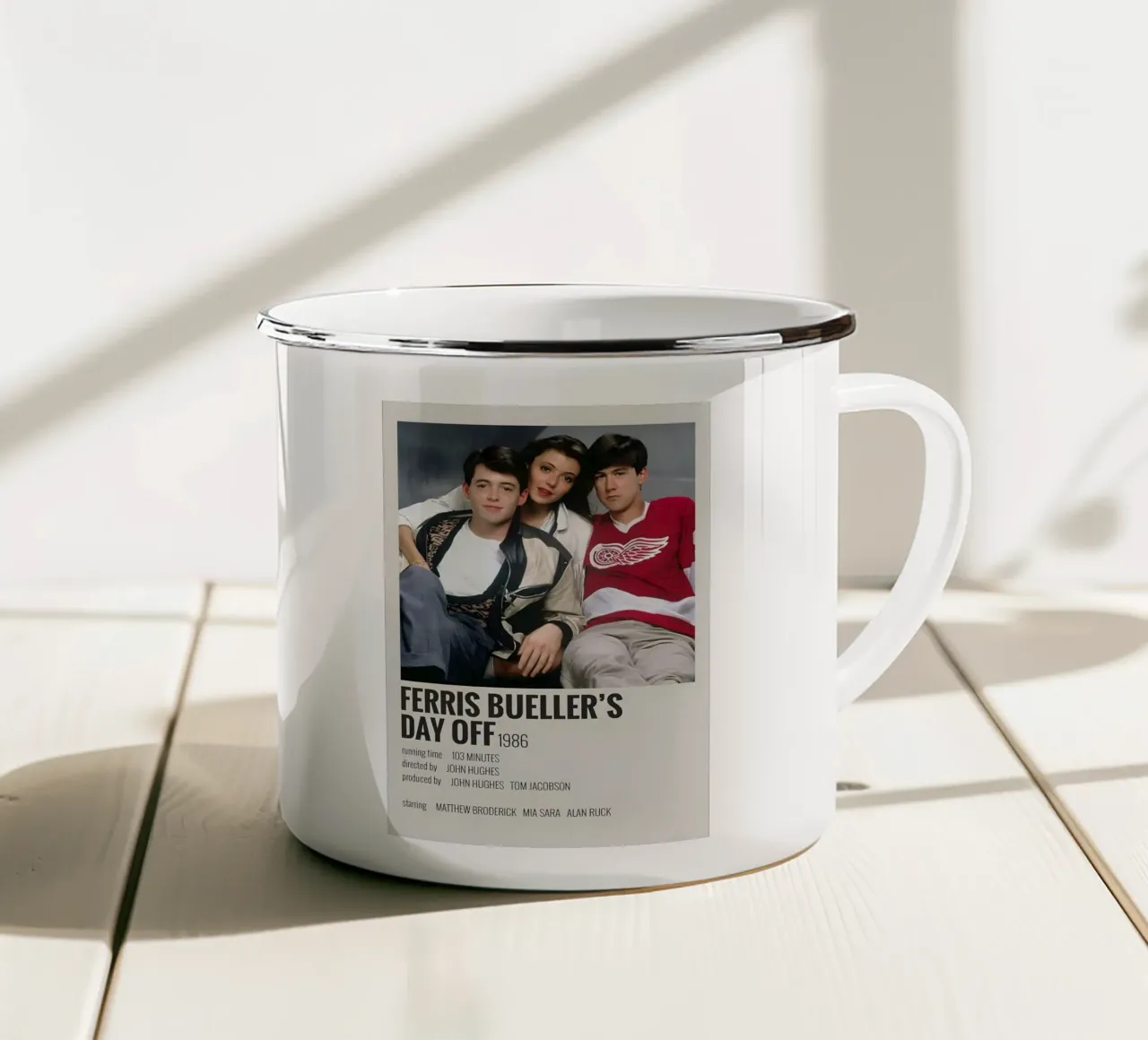 FERRIS BUELLER'S DAY OFF 1986 tazza in smalto da MVFminimalist