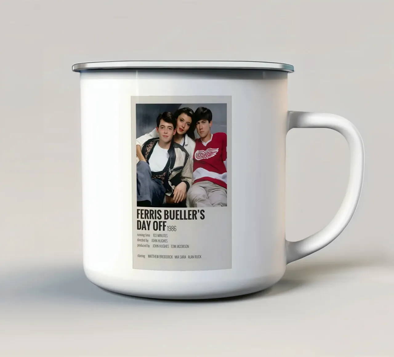 FERRIS BUELLER'S DAY OFF 1986 tazza in smalto da MVFminimalist