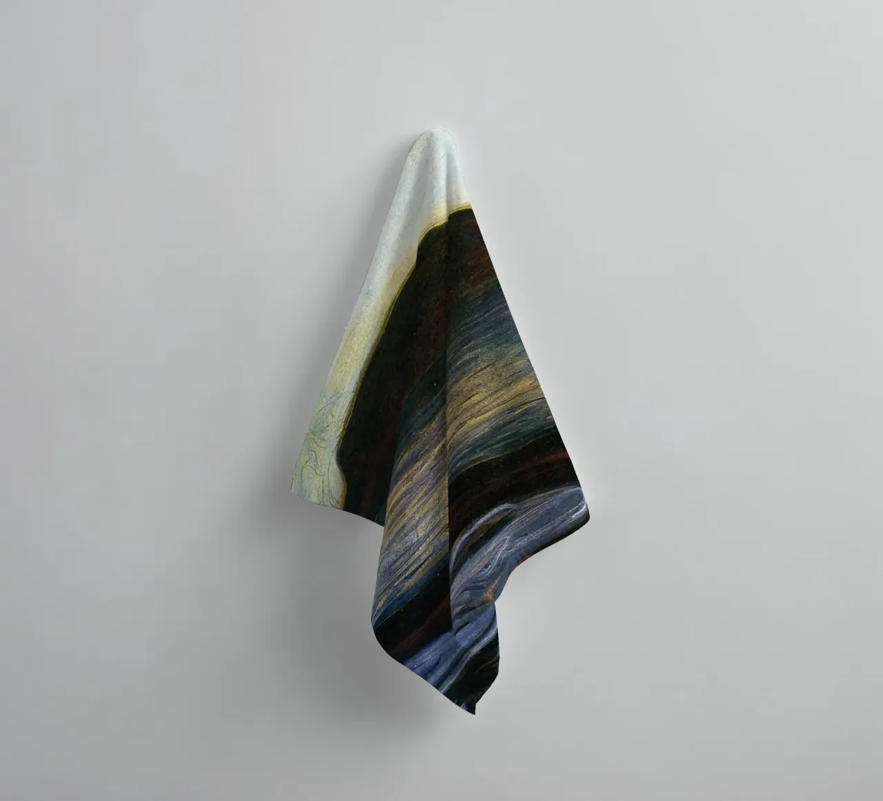 Lake And Mountain Abstract towel by Rachel Gallery