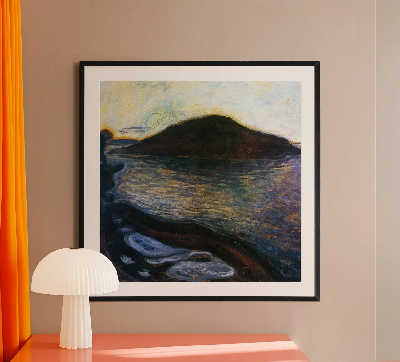 Lake And Mountain Abstract hahnemühle by Rachel Gallery