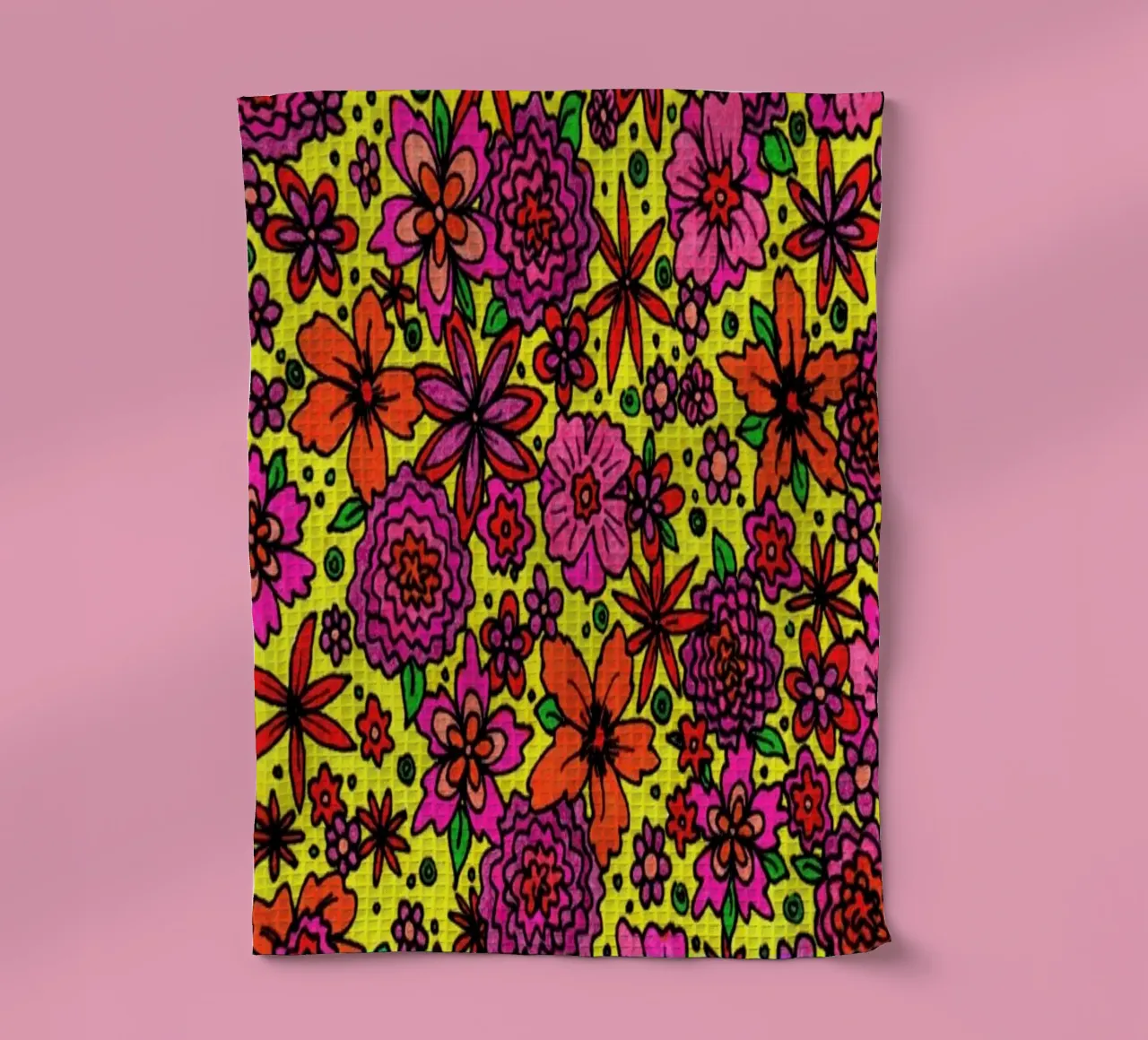 Flower Power Pattern canovaccio da cucina da KP Design