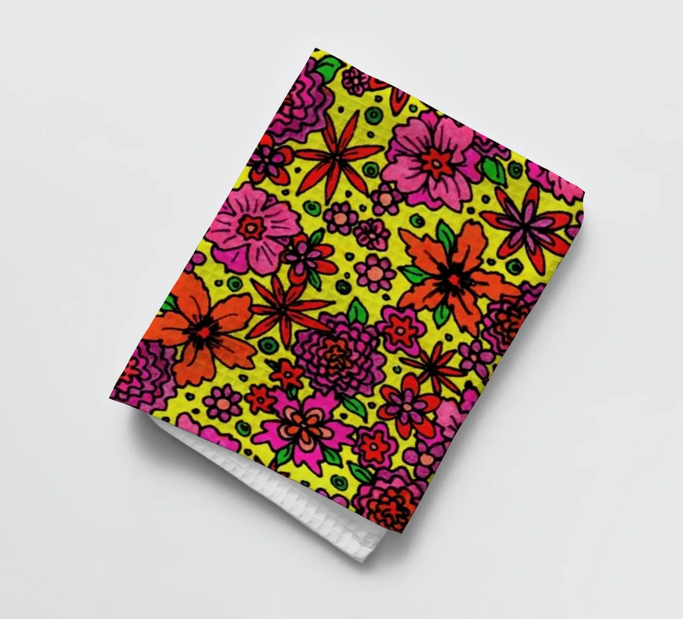 Flower Power Pattern Geschirrtuch von KP Design