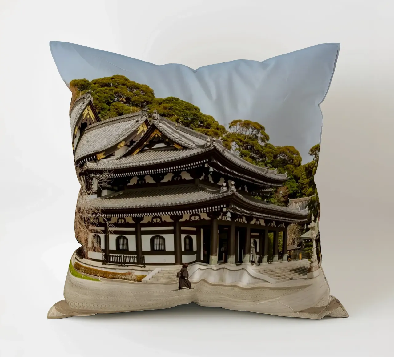 Tempio di Kamakura, Giappone cuscino da Marcel Bisig