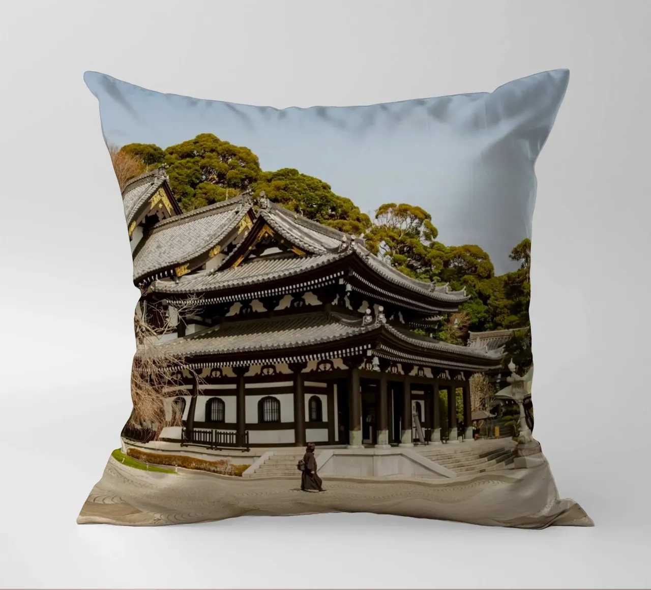 Tempio di Kamakura, Giappone cuscino da Marcel Bisig