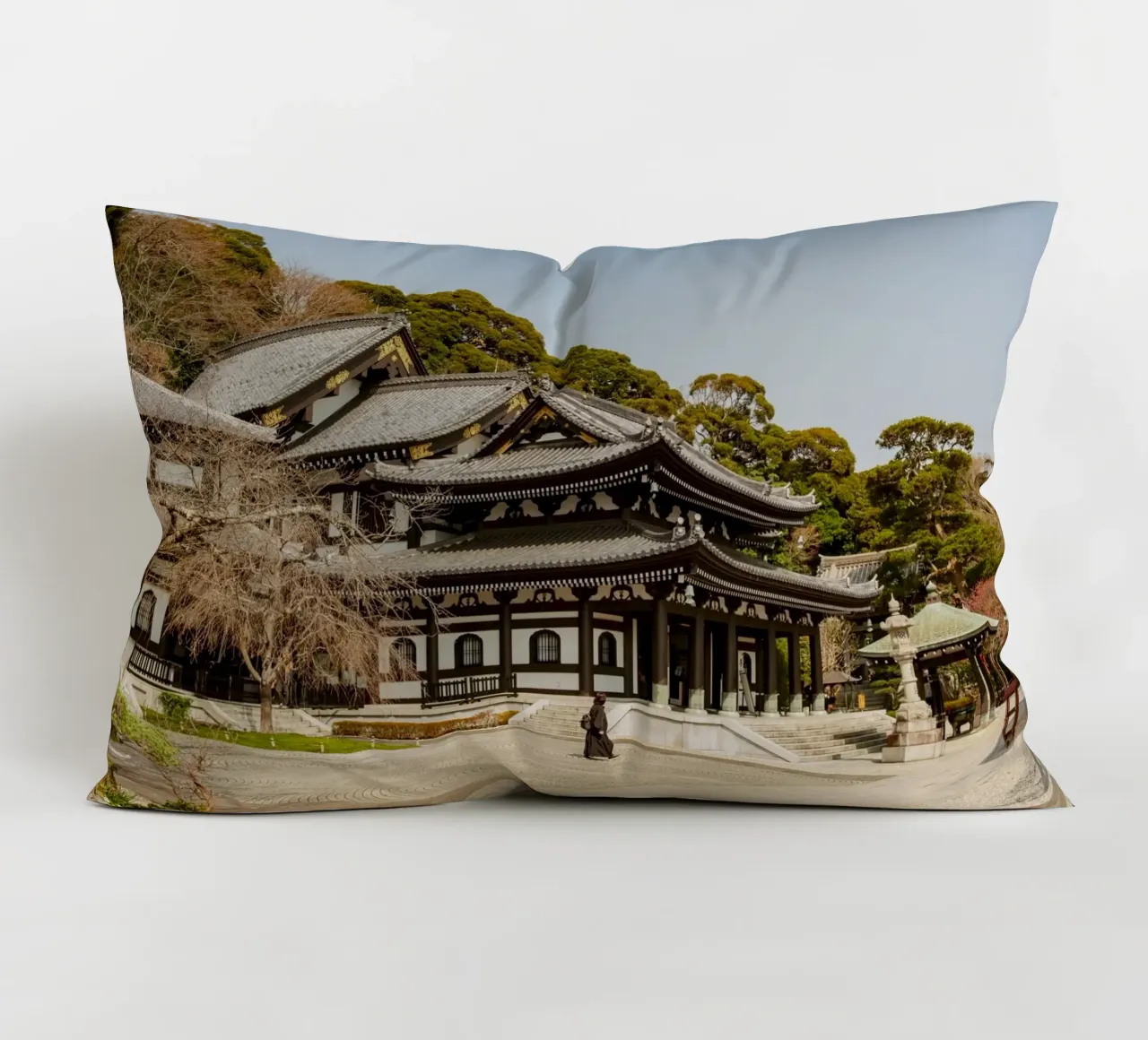 Tempio di Kamakura, Giappone cuscino da Marcel Bisig