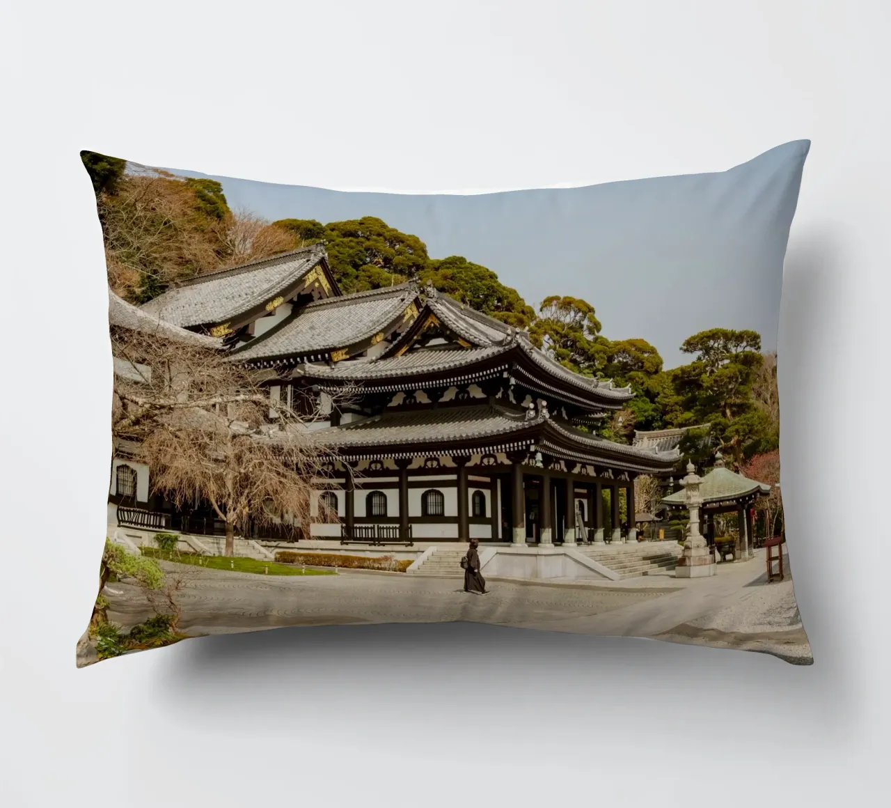 Tempio di Kamakura, Giappone cuscino da Marcel Bisig