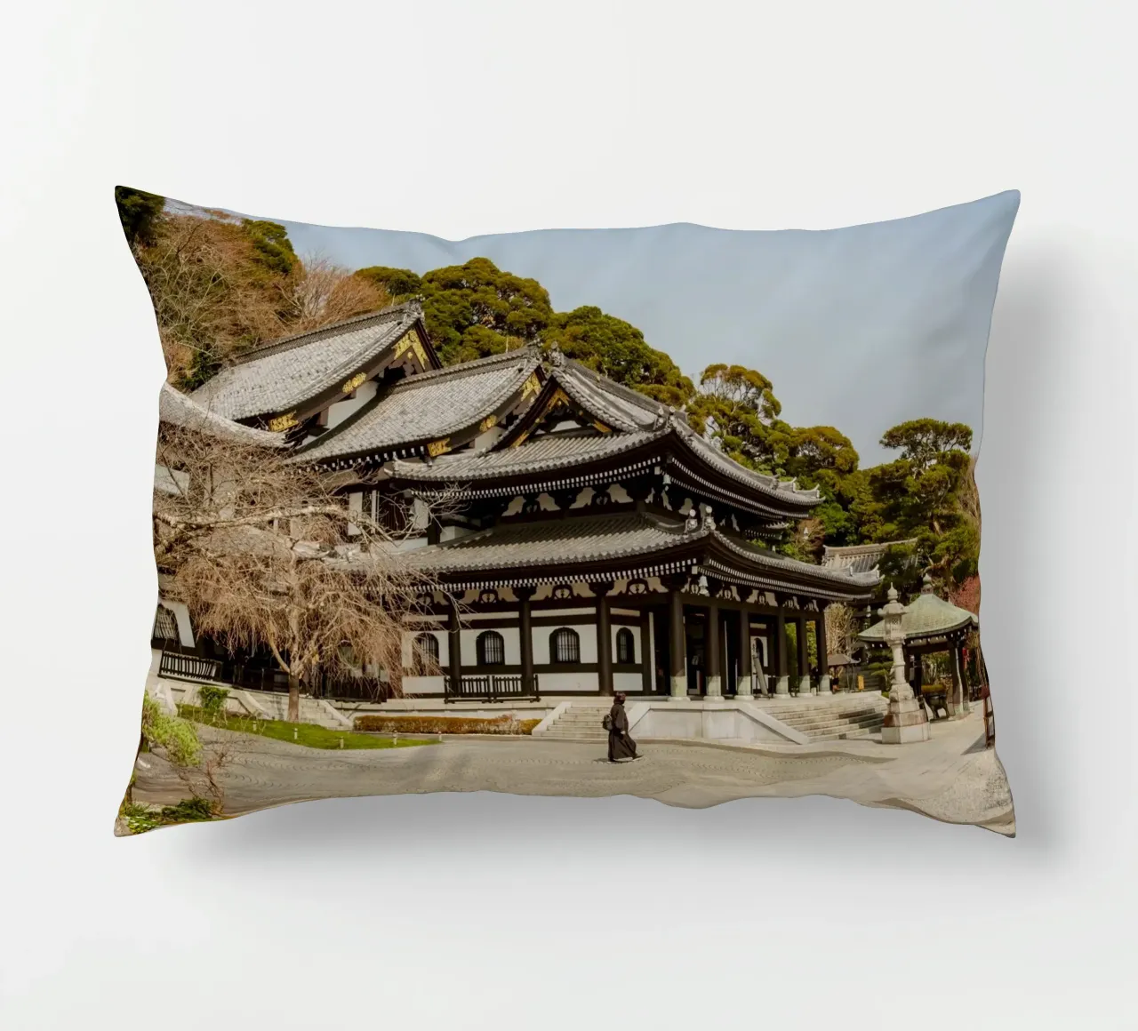 Tempio di Kamakura, Giappone cuscino da Marcel Bisig