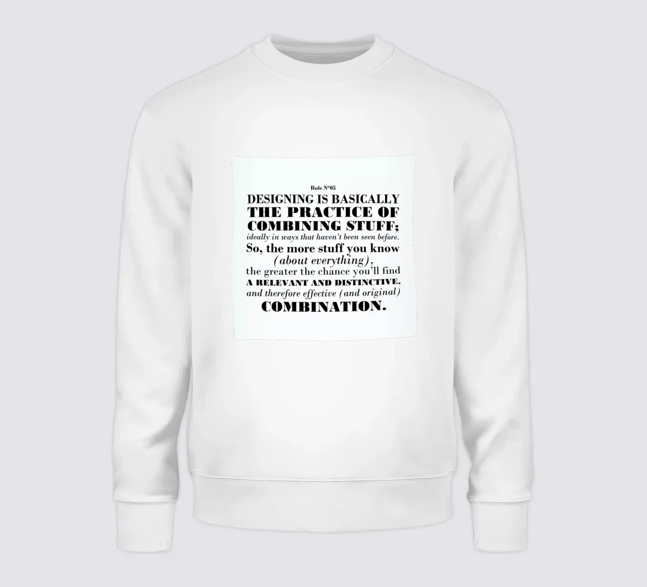 Rule 05 - Combination felpa da Mr Cup